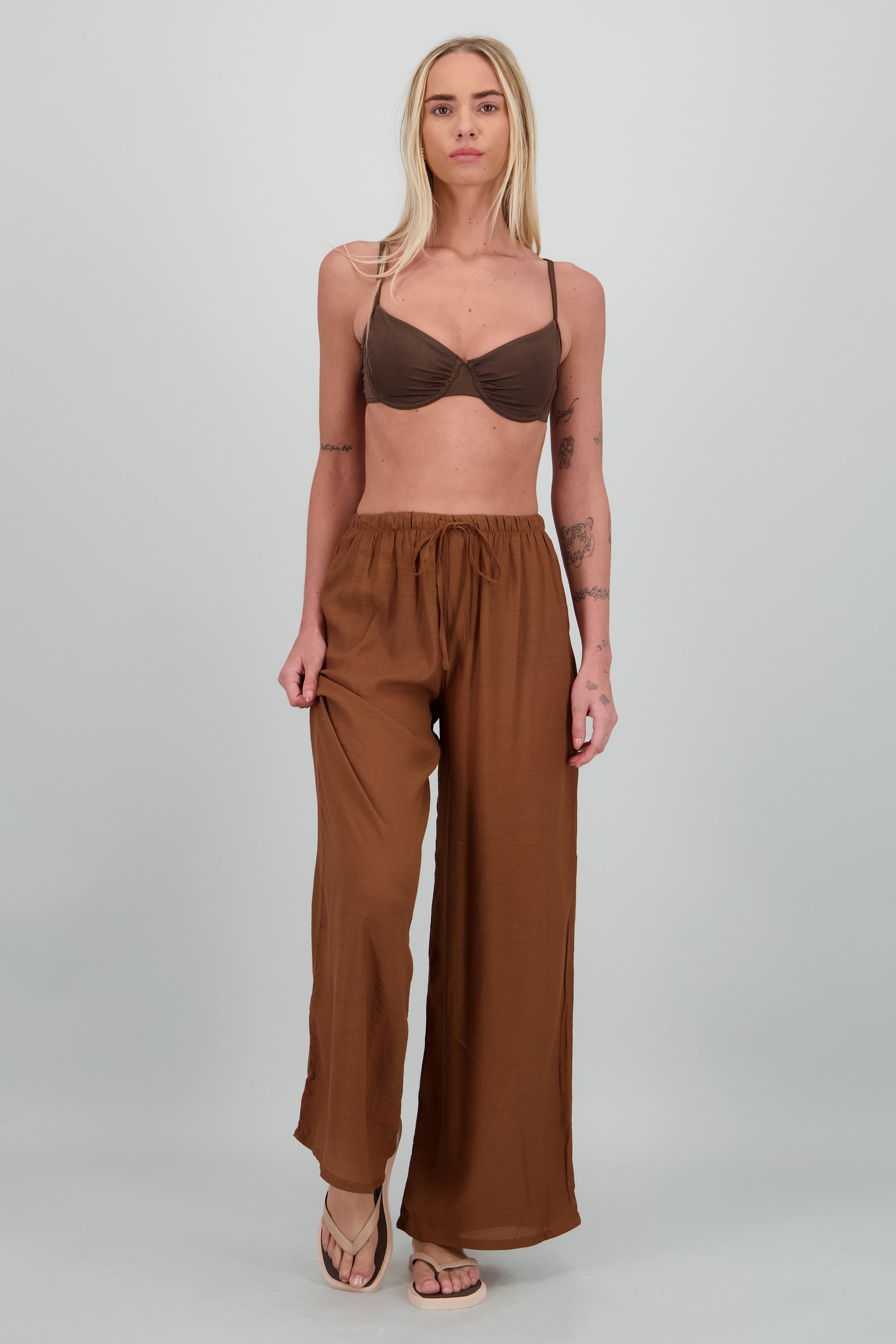 Flip flop contrast rebanada NEGRO