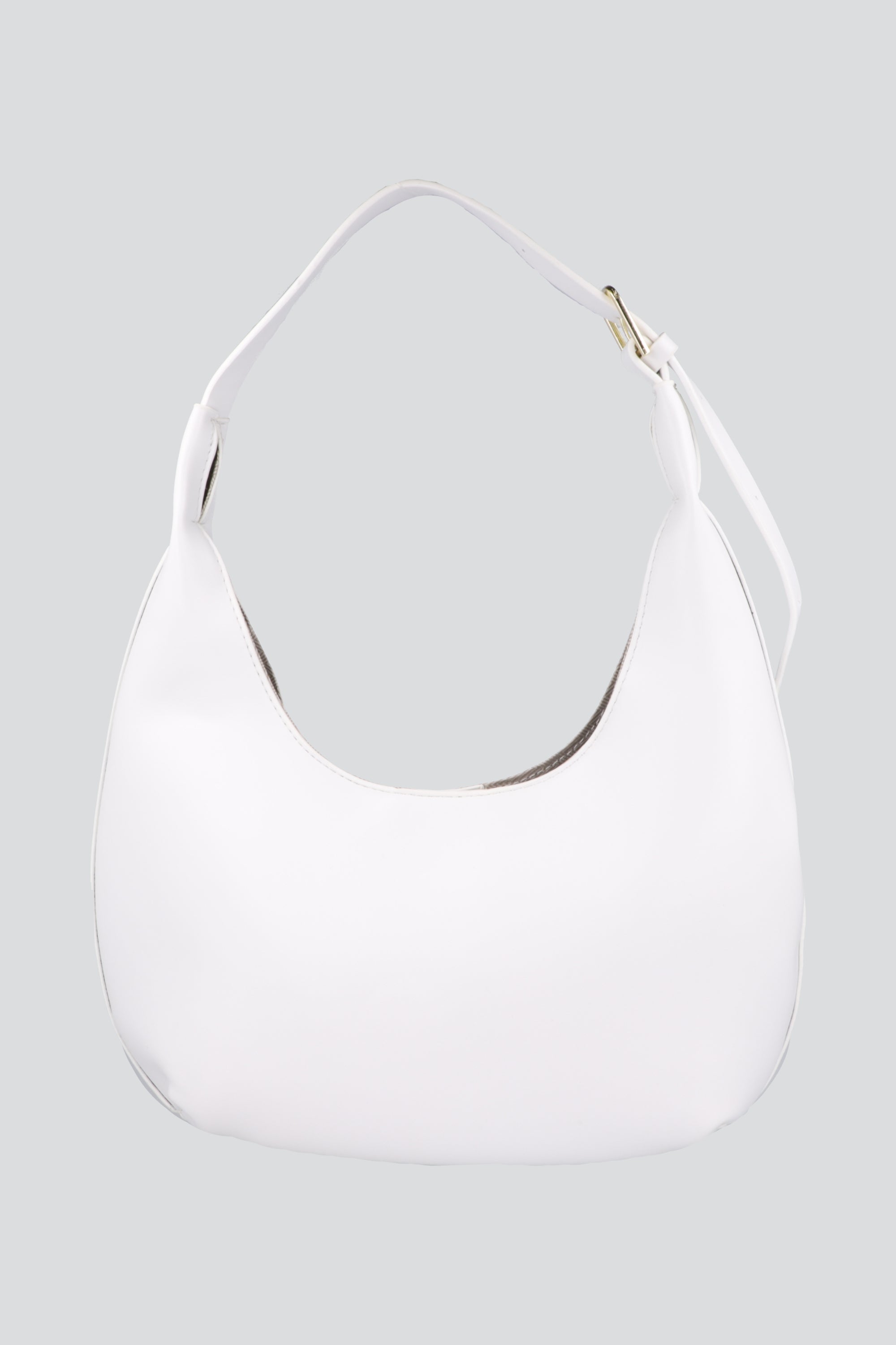 Bolsa shoulder media luna BLANCO