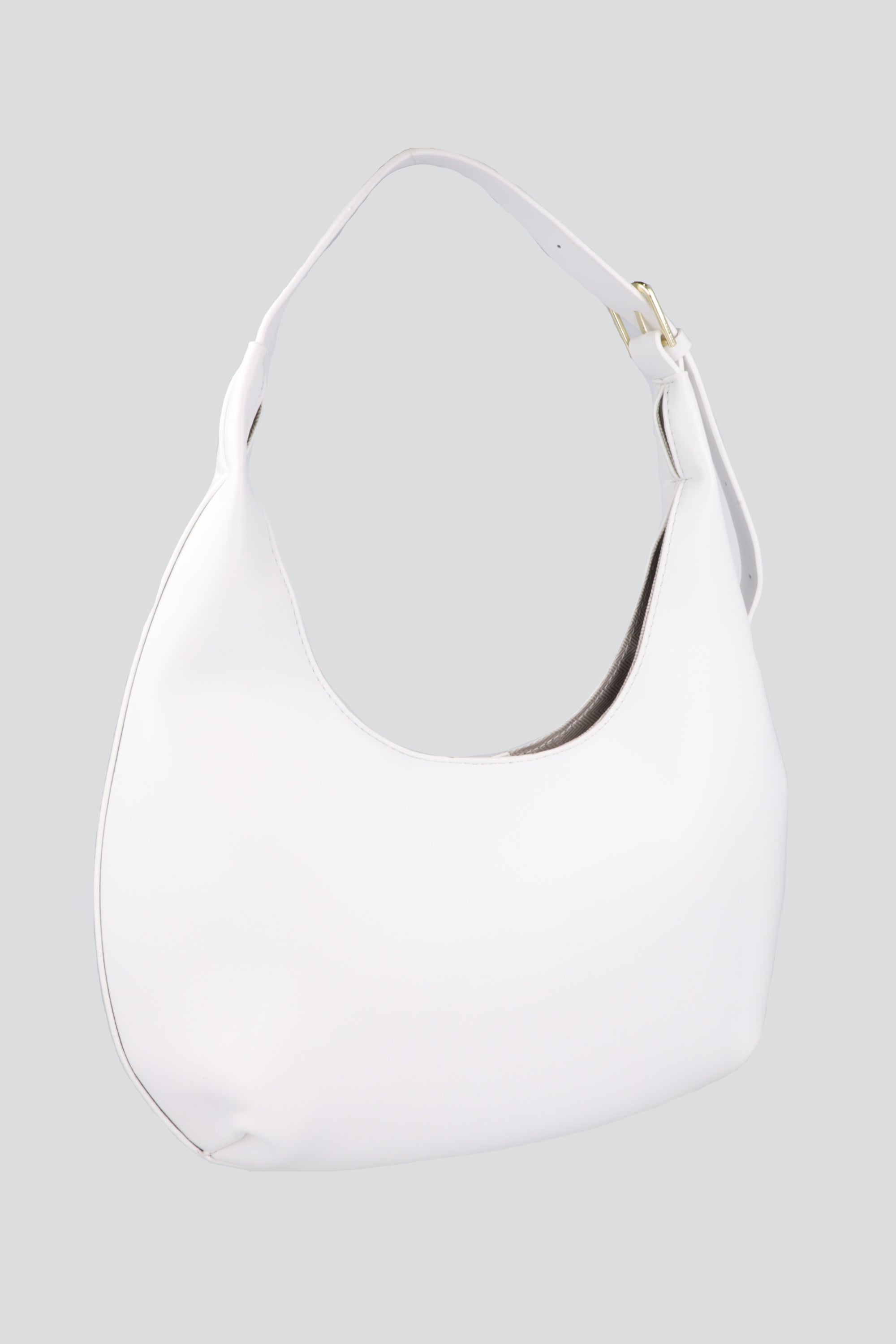 Bolsa shoulder media luna BLANCO