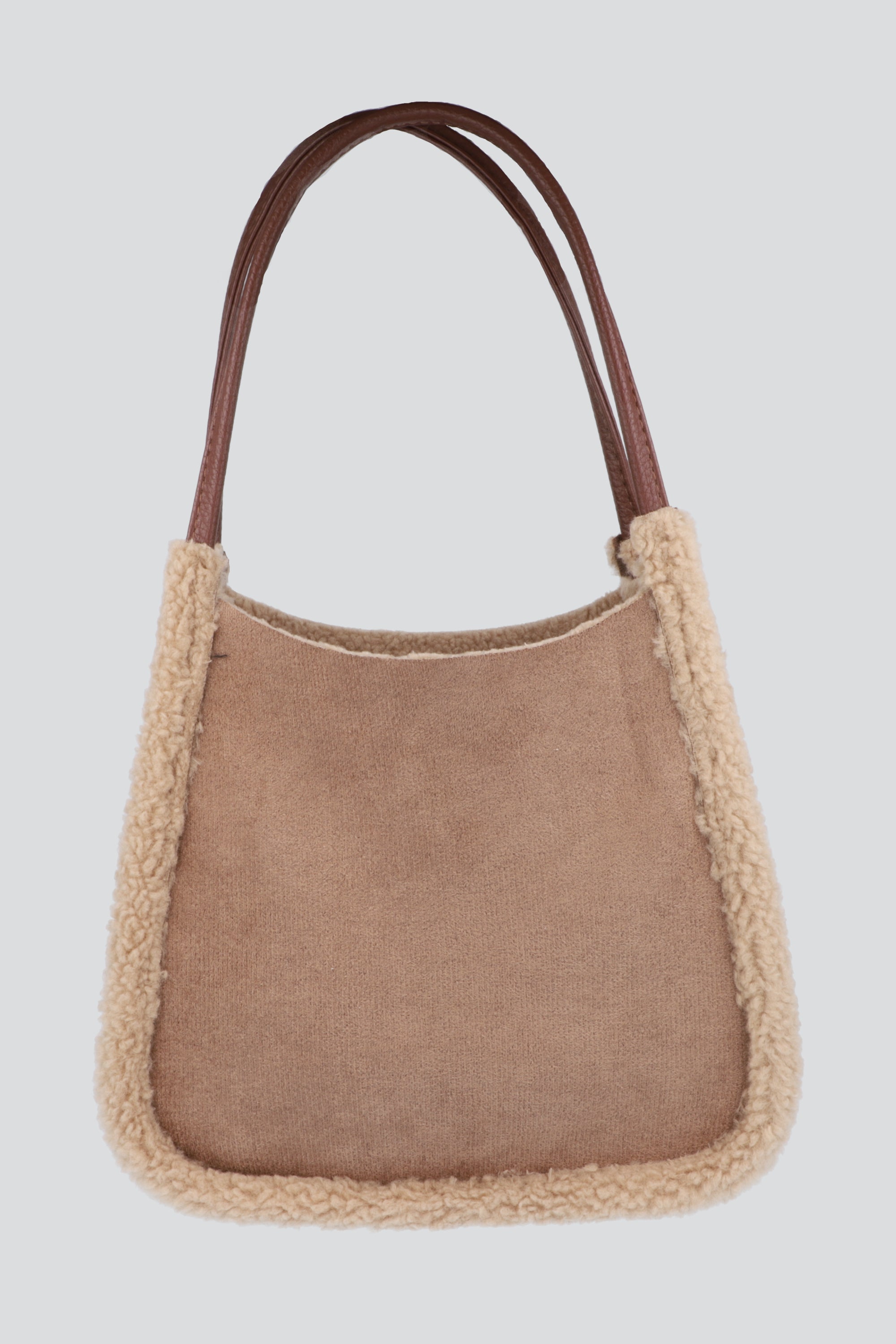 Bolsa shoulder contraste suede CAFE