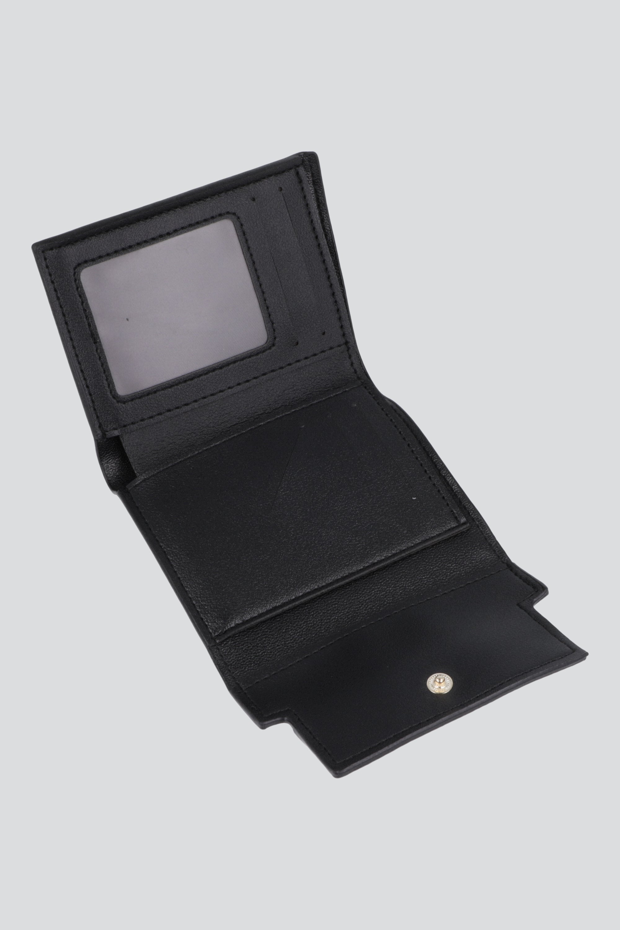 Cartera estructurada broche NEGRO