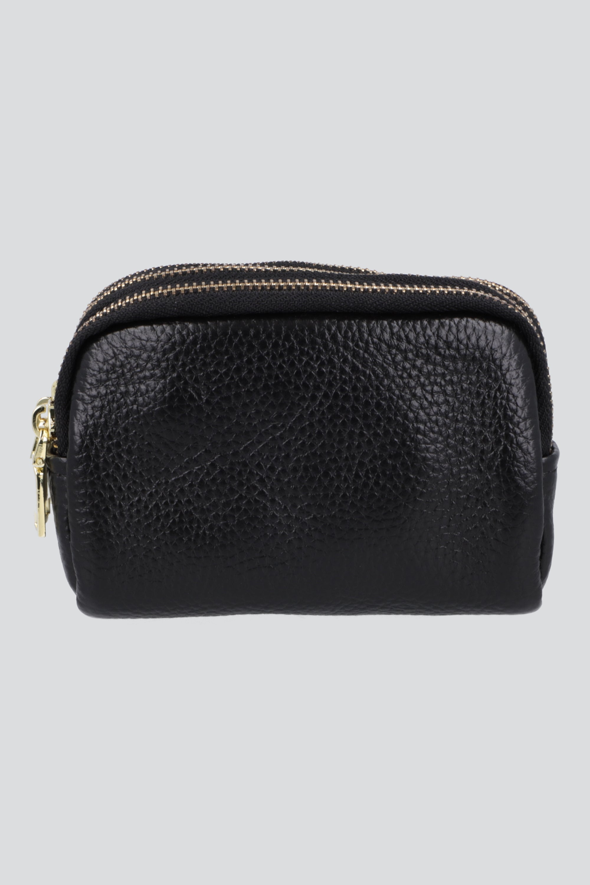 Monedero pu doble cierre NEGRO