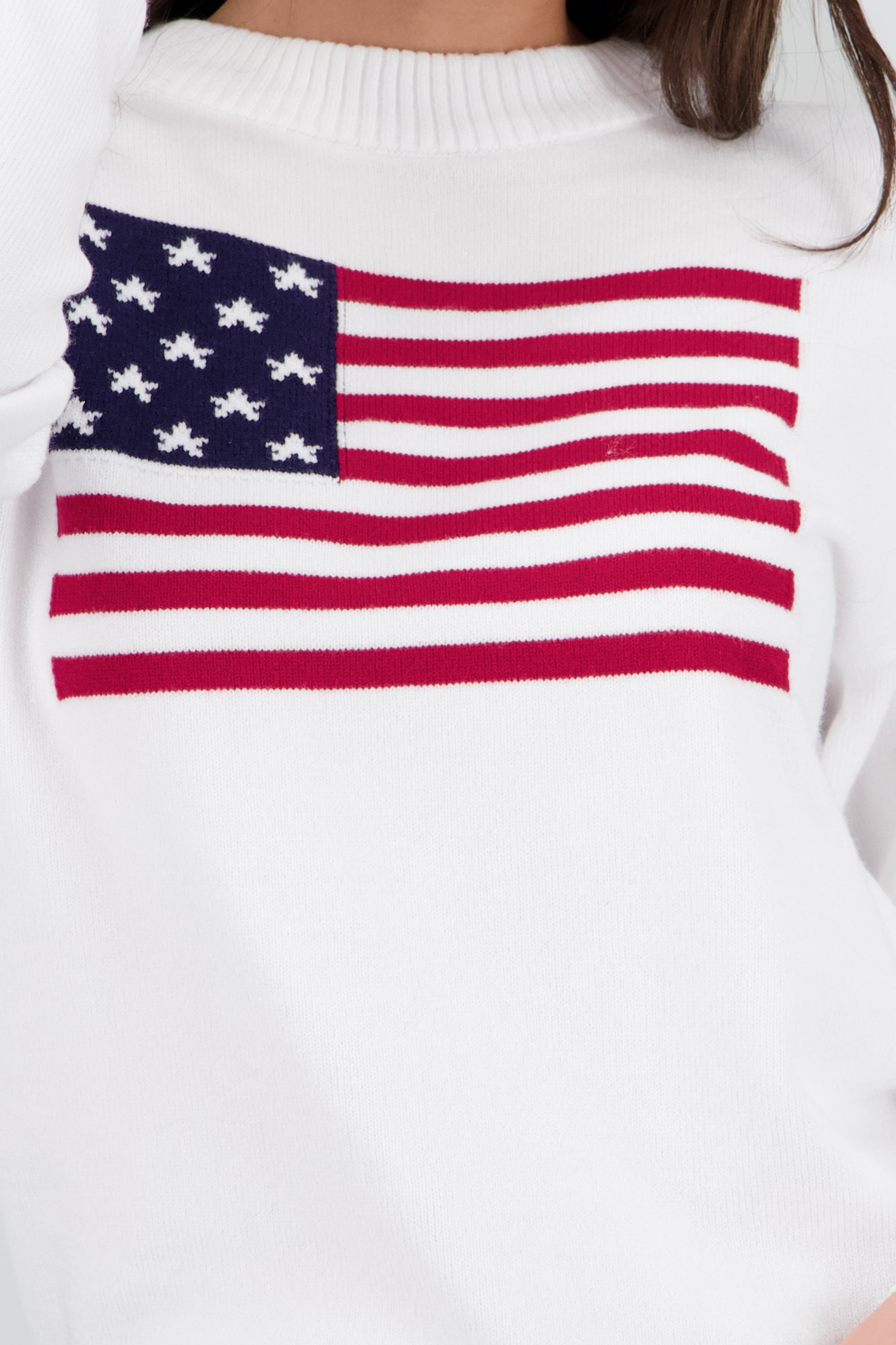 Sueter tejido bandera BLANCO