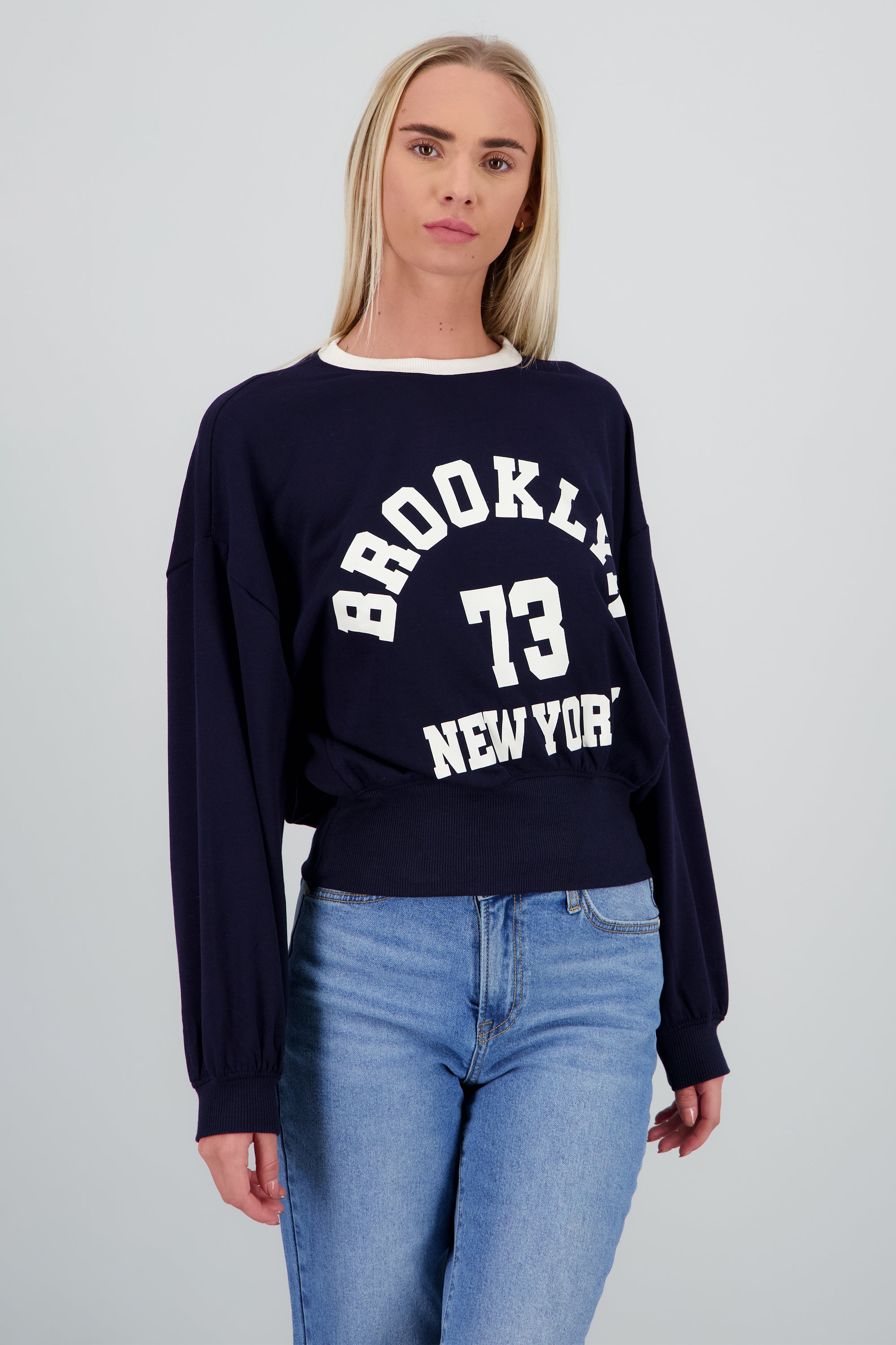 Sudadera contraste Brooklyn MARINO COMBO