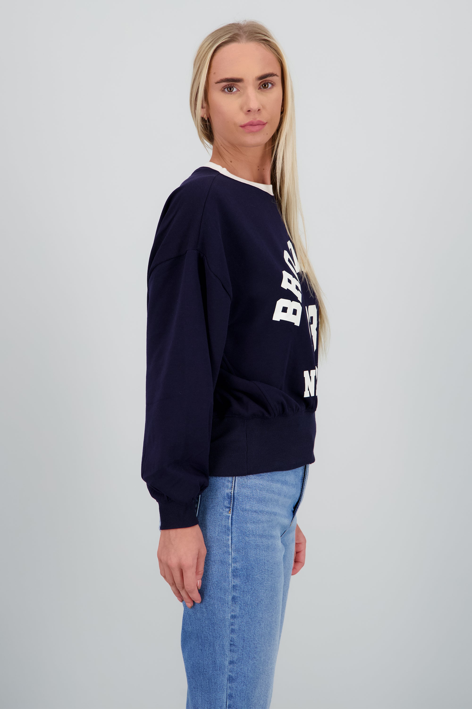 Sudadera contraste Brooklyn MARINO COMBO