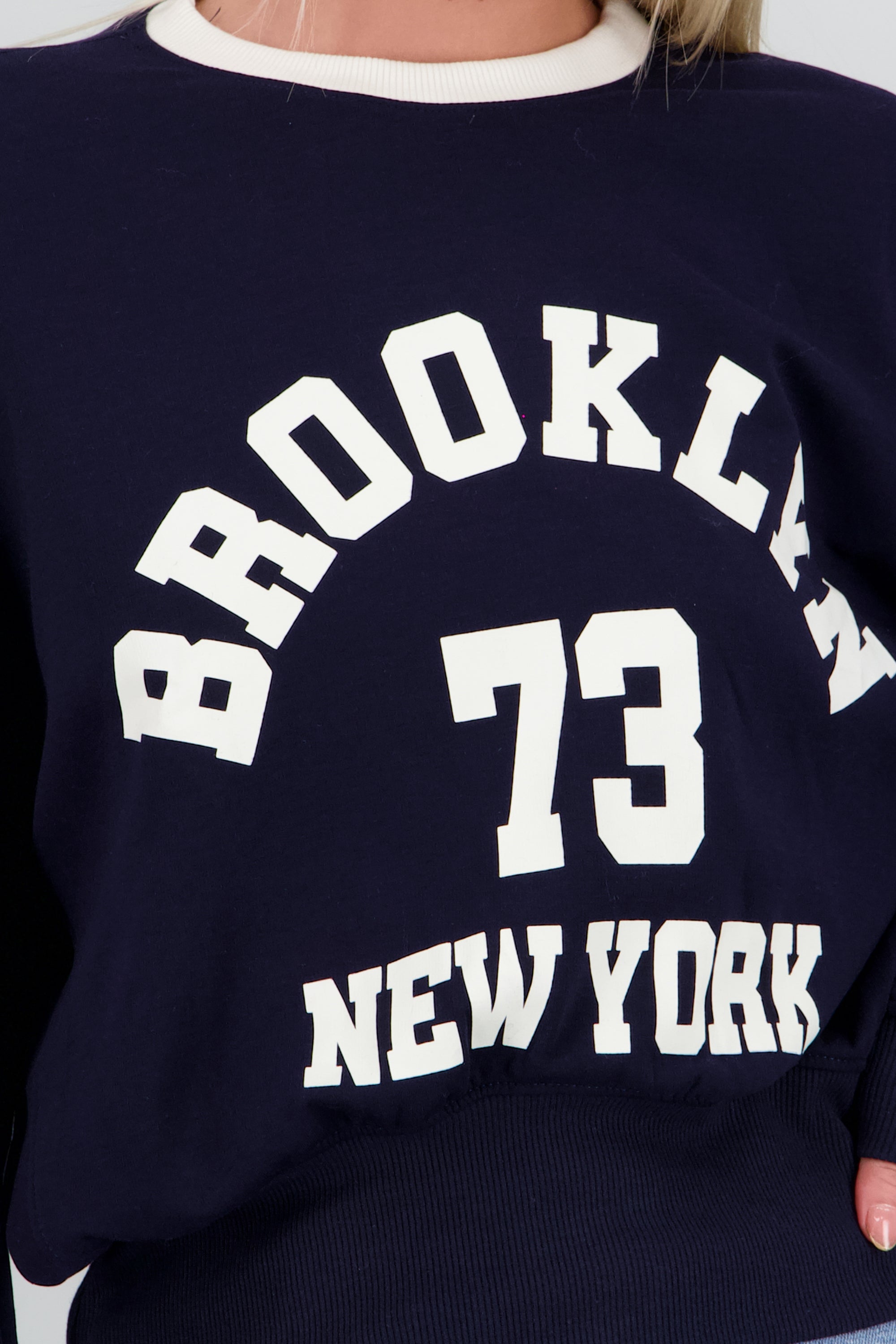 Sudadera contraste Brooklyn MARINO COMBO