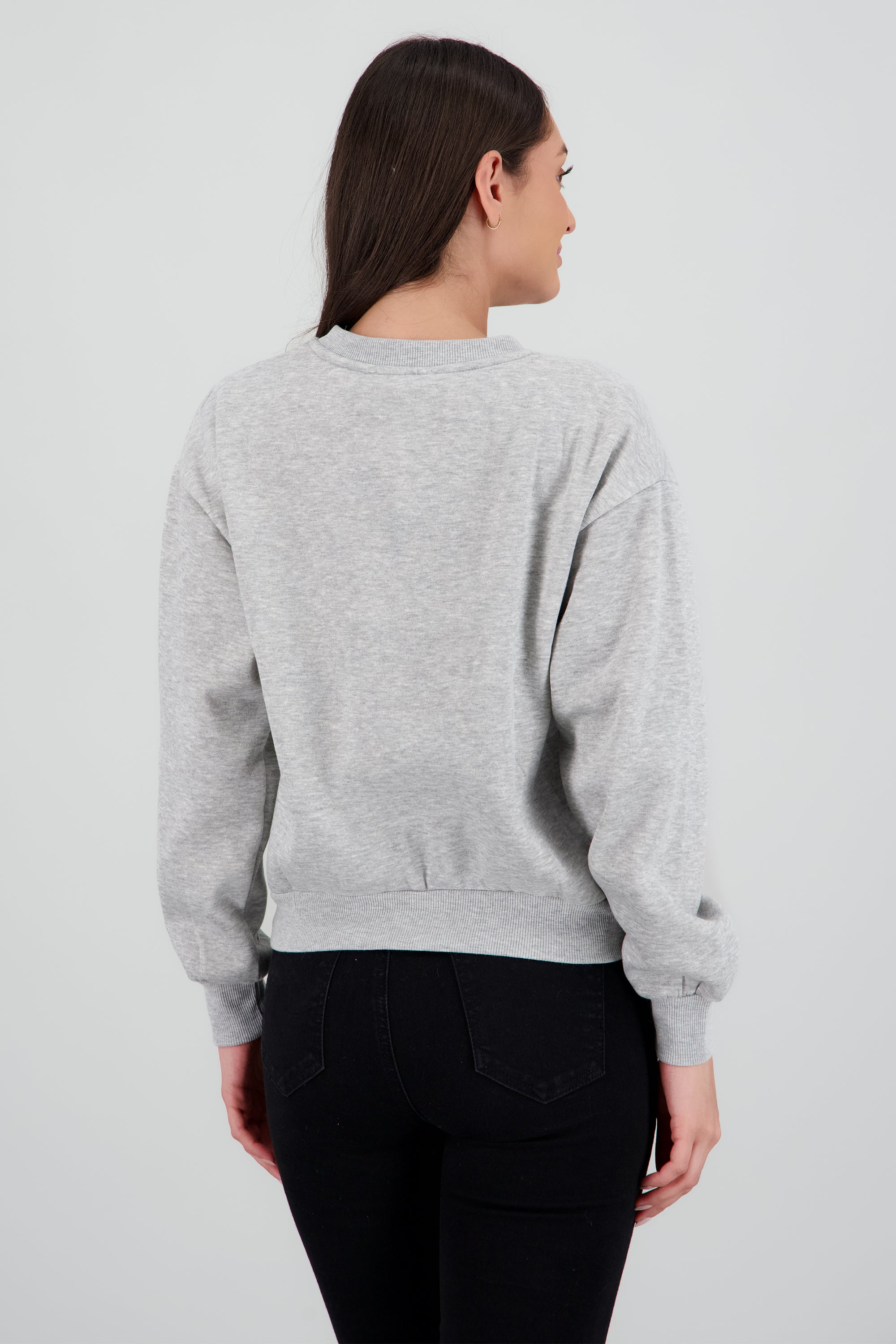 Sudadera escudo moños GRIS JASPE