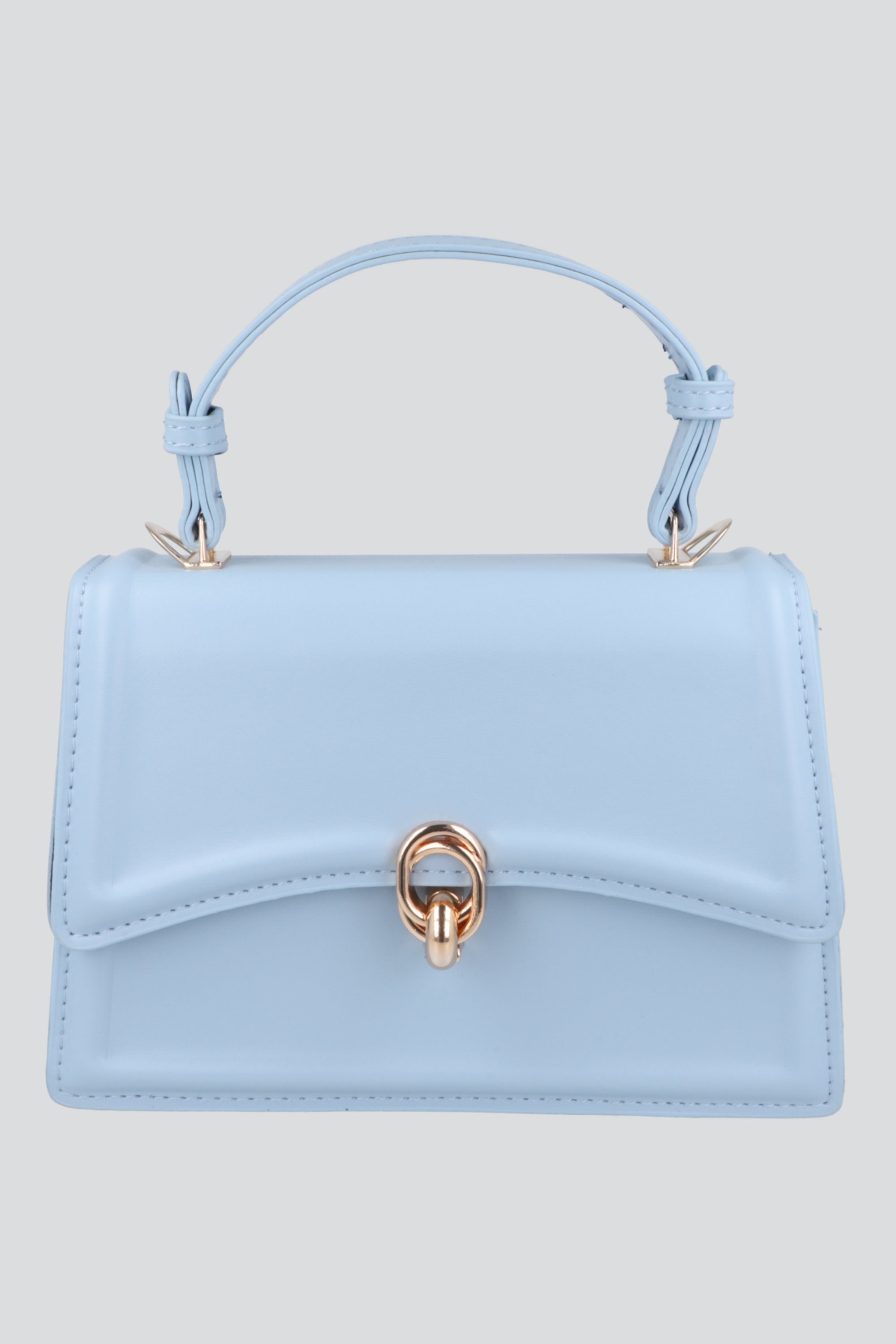 Bolsa crossbody estructura broche AZUL