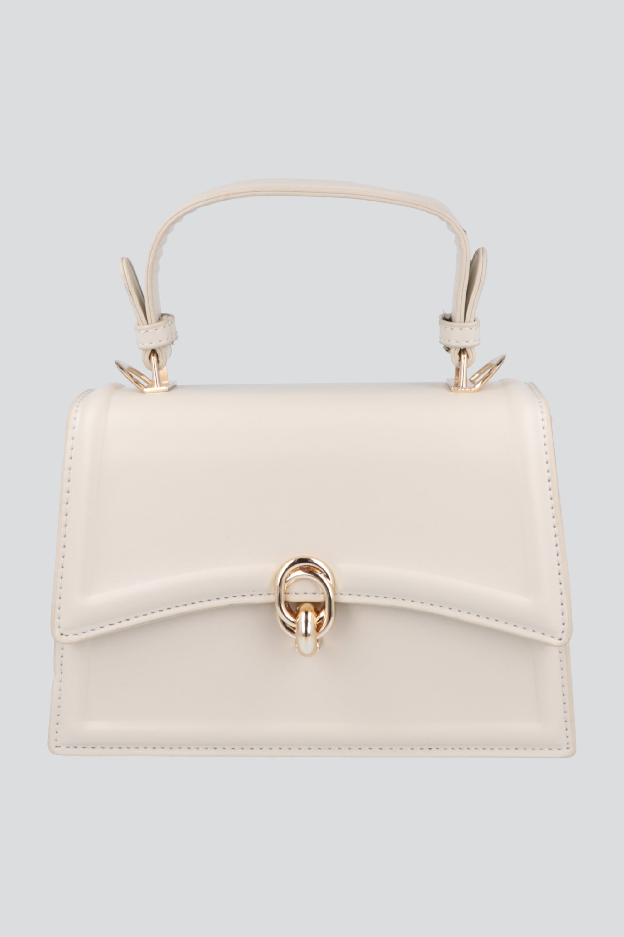 Bolsa crossbody estructura broche HUESO