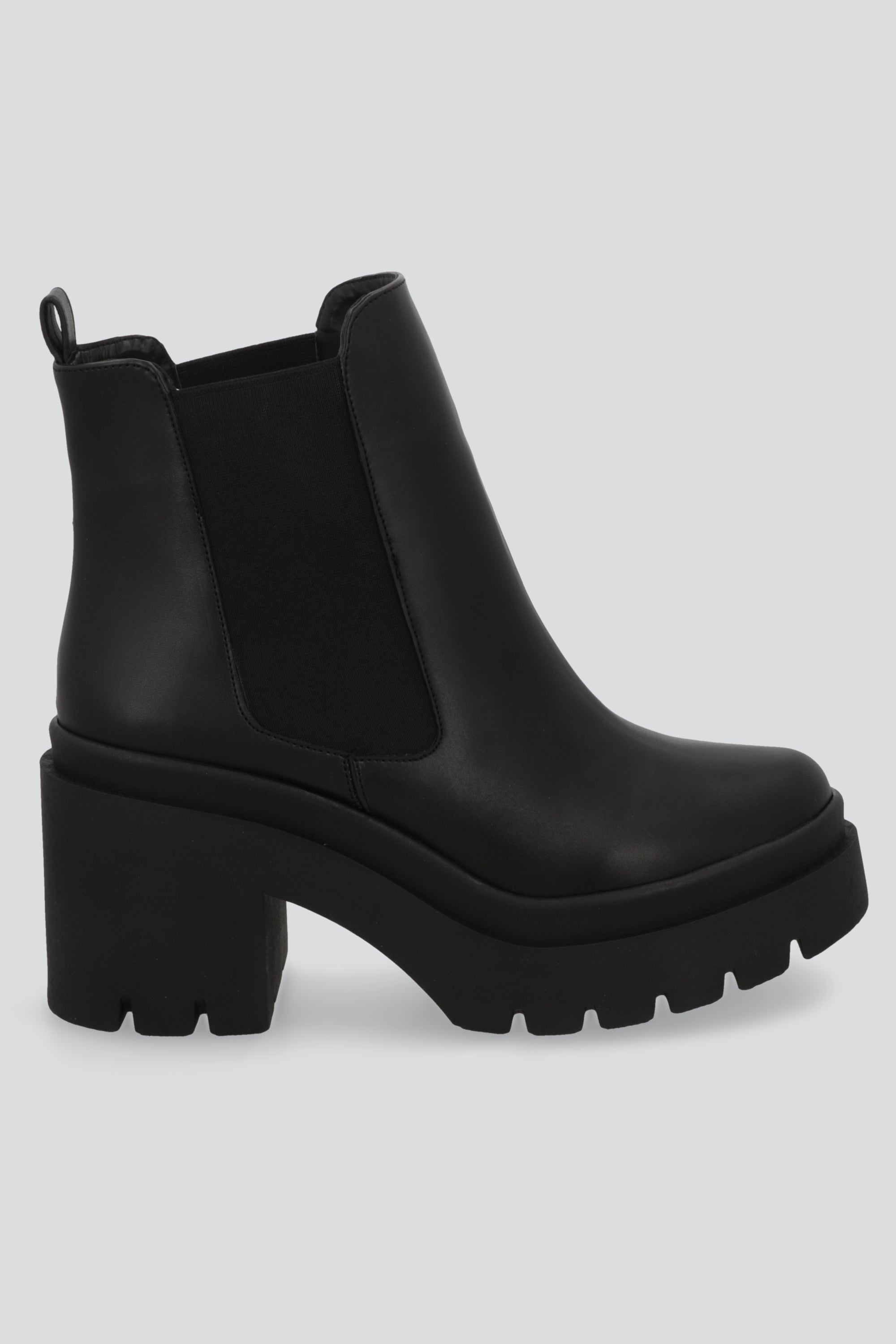 Bota tacon cuadrado chelsea NEGRO