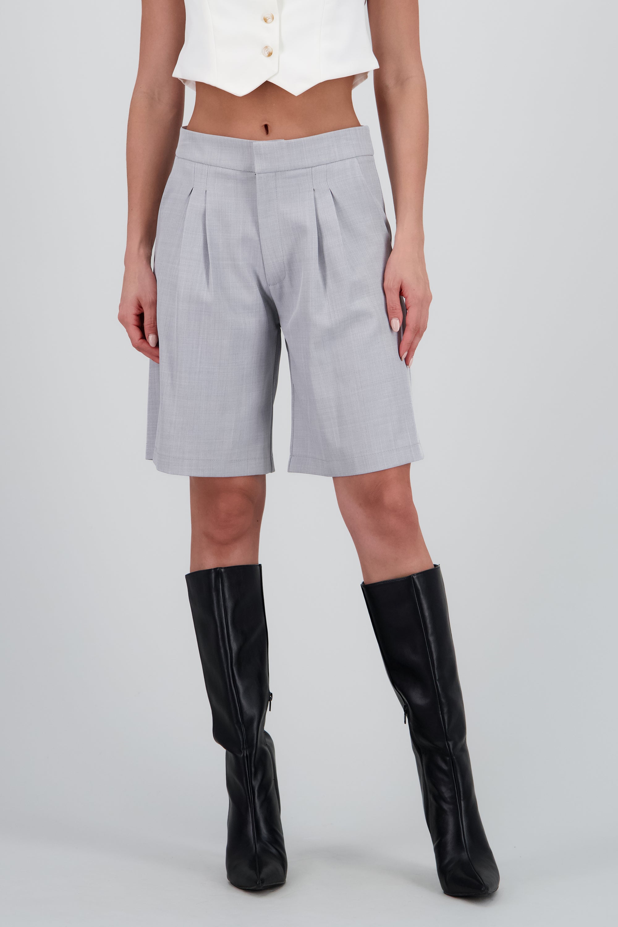 Bermudas traje low rise GRIS JASPE