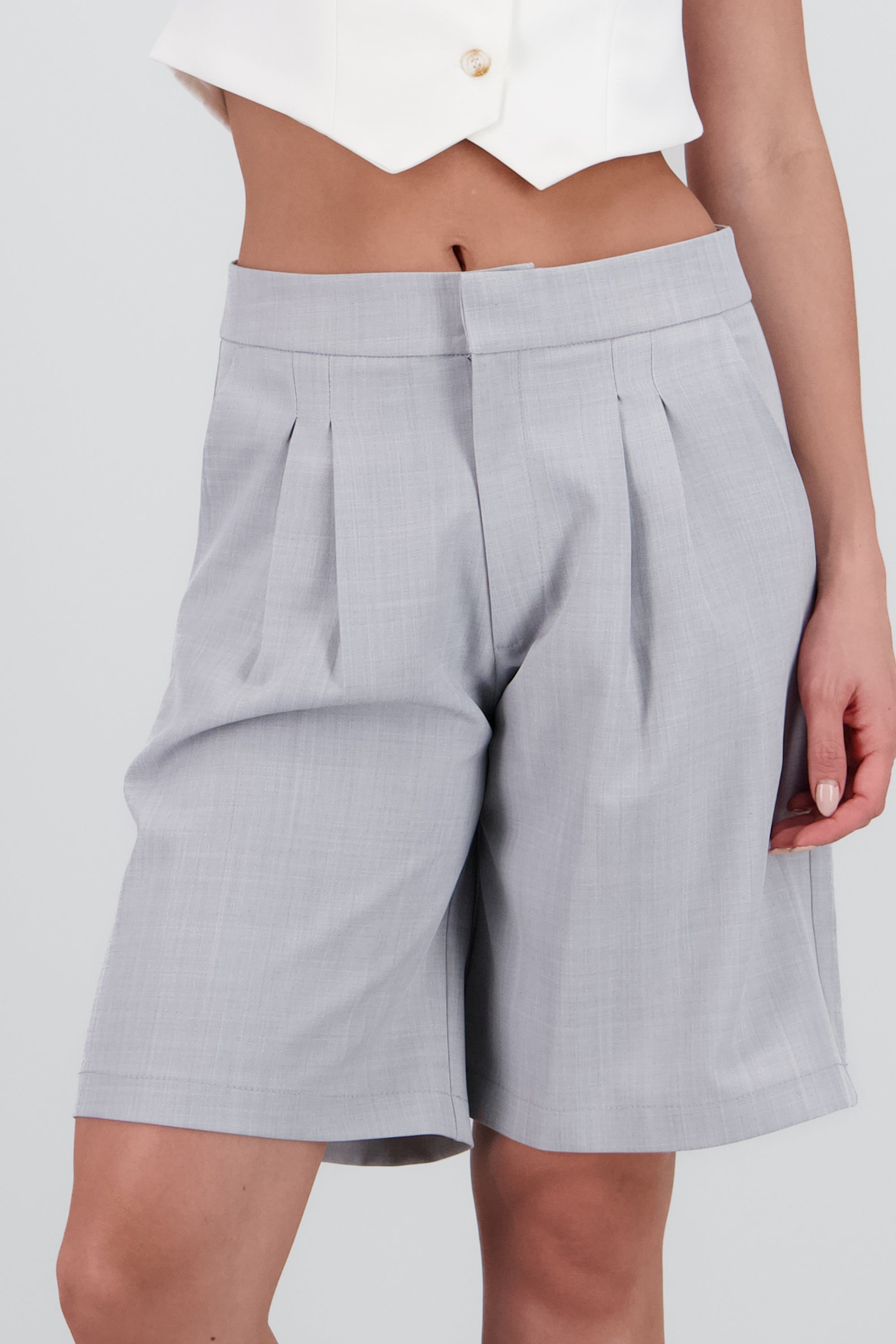 Bermudas traje low rise GRIS JASPE