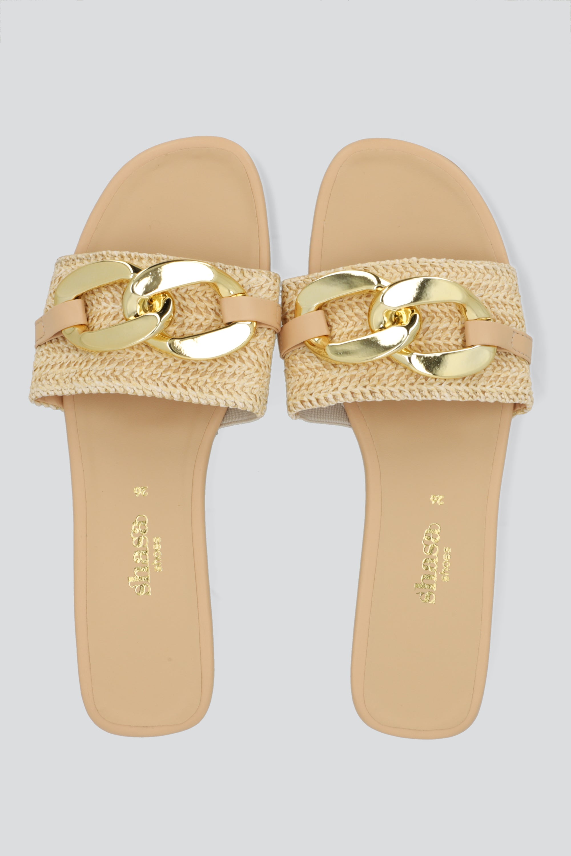Sandalia mula eslabones yute BEIGE