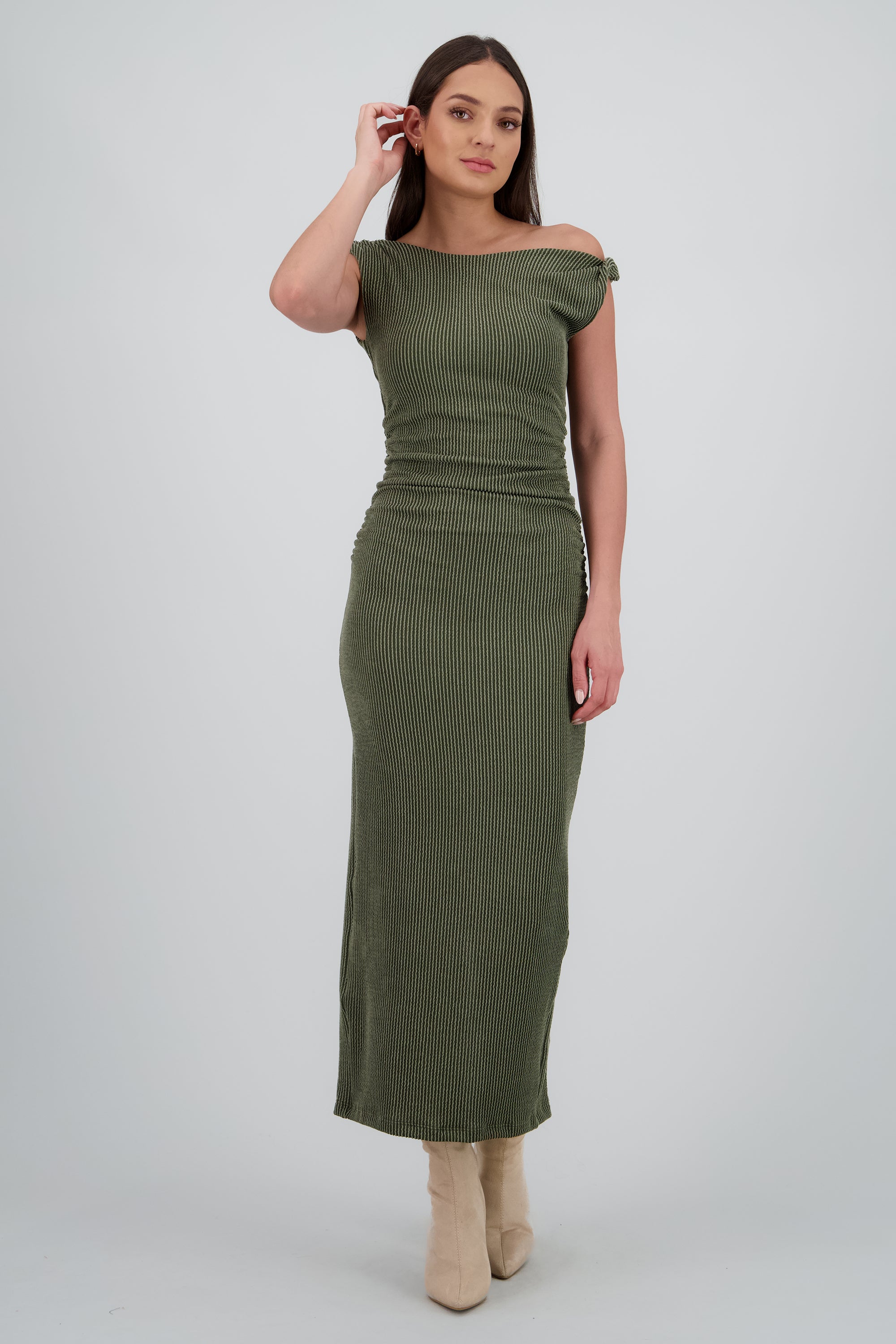 Vestido maxi det hombro SAGE