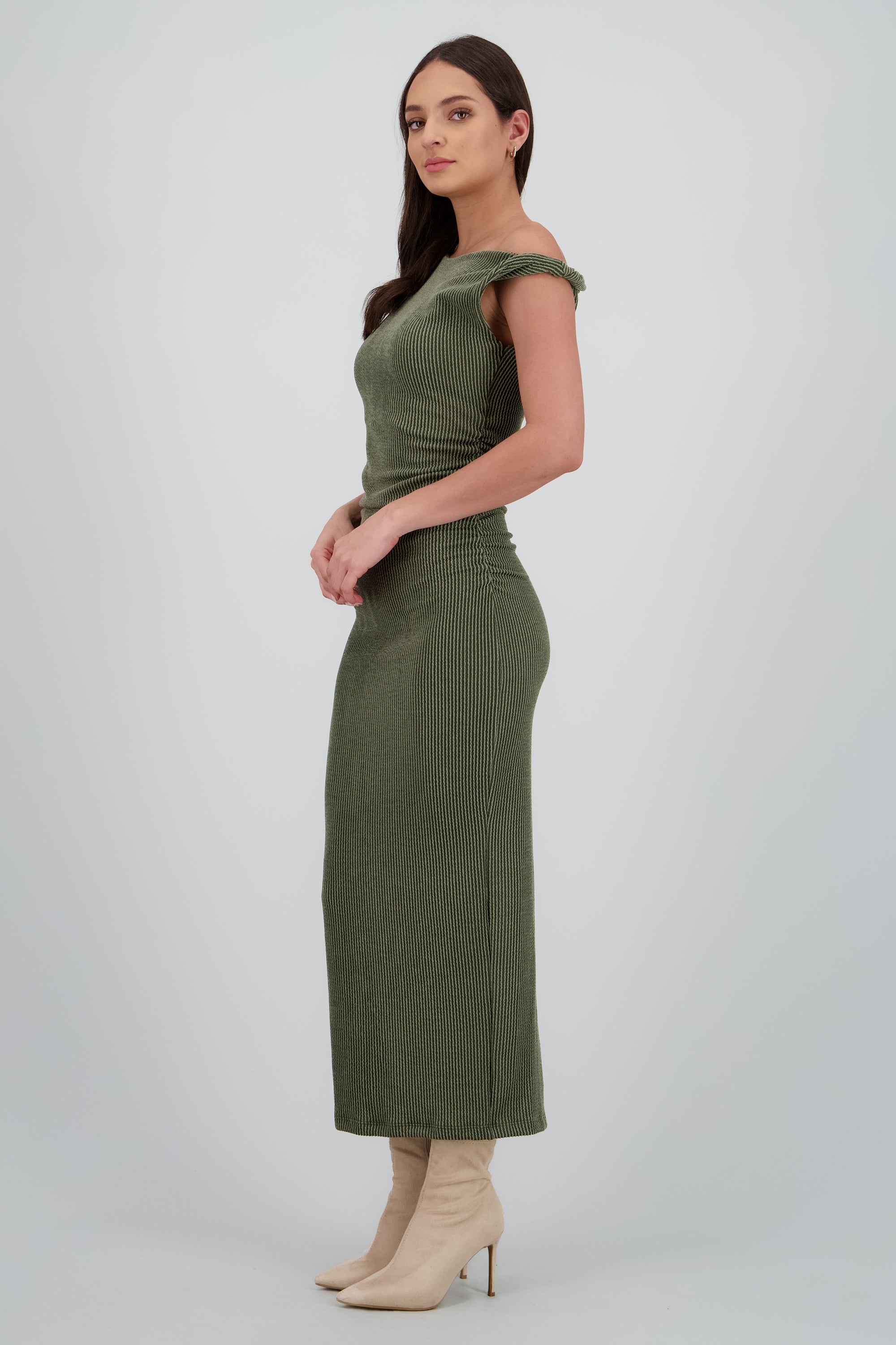 Vestido maxi det hombro SAGE