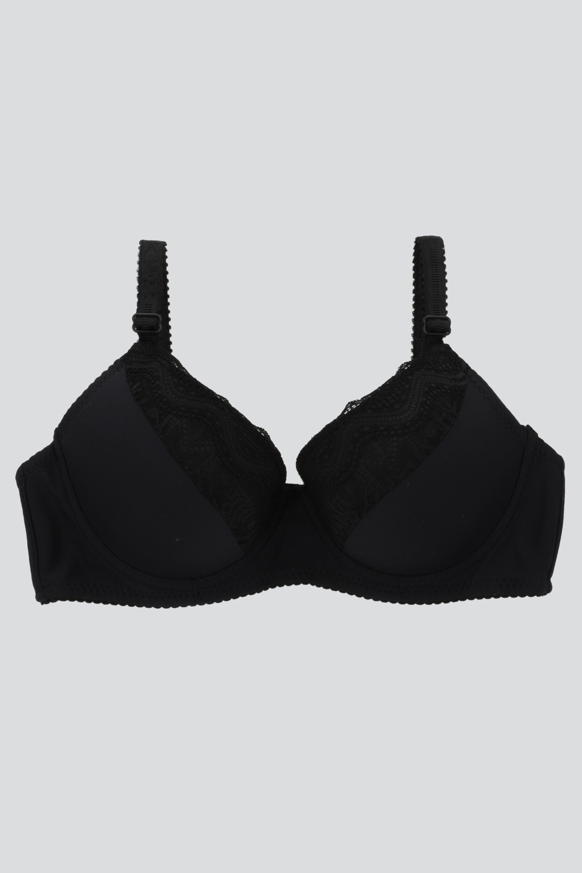 Bra encaje lycra NEGRO
