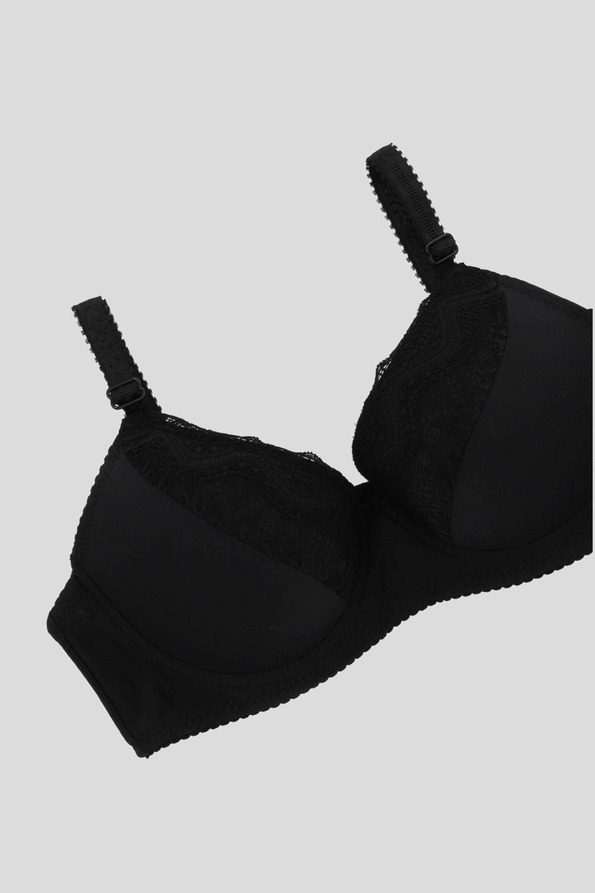 Bra encaje lycra NEGRO