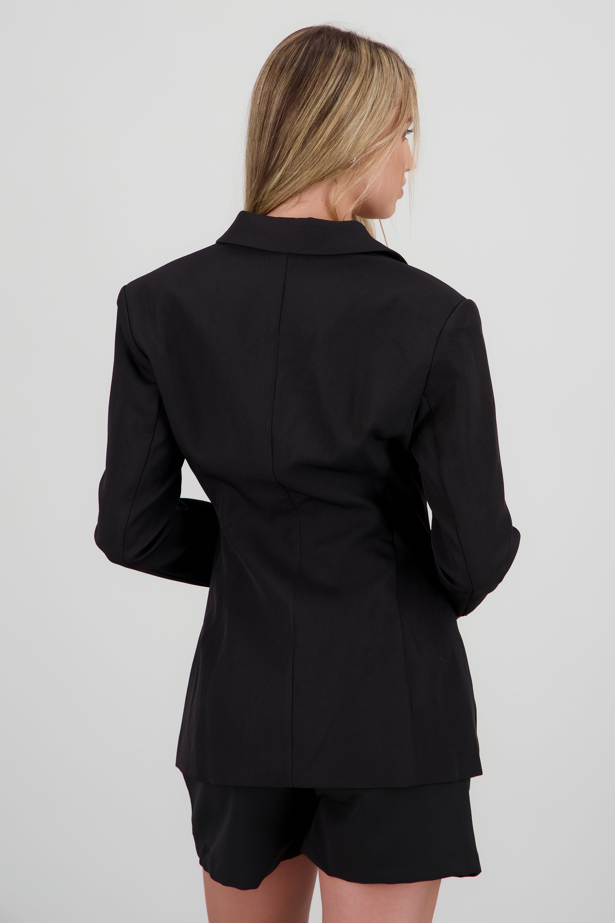 Blazer con botones NEGRO