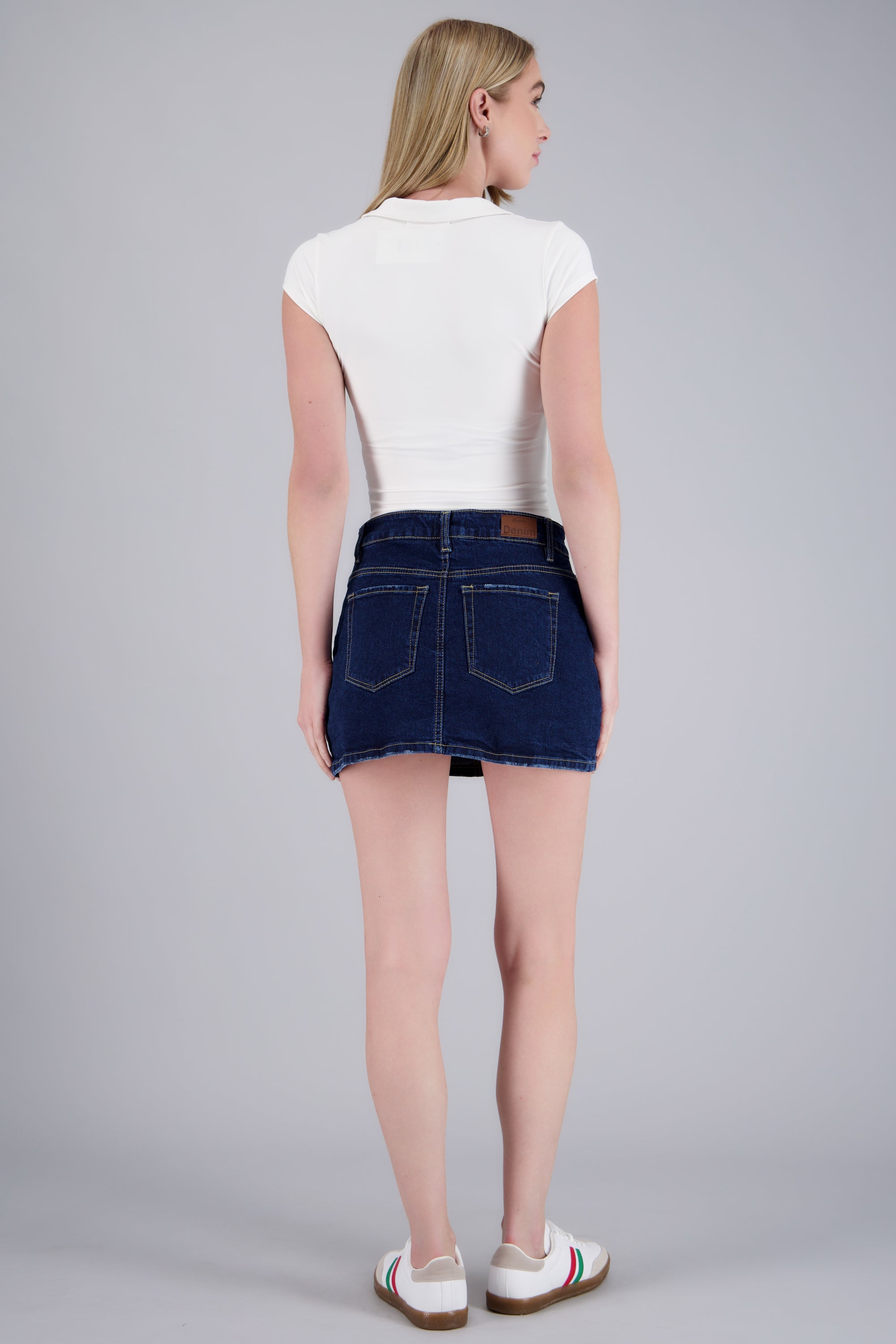 Skort mini básica DARK WASH