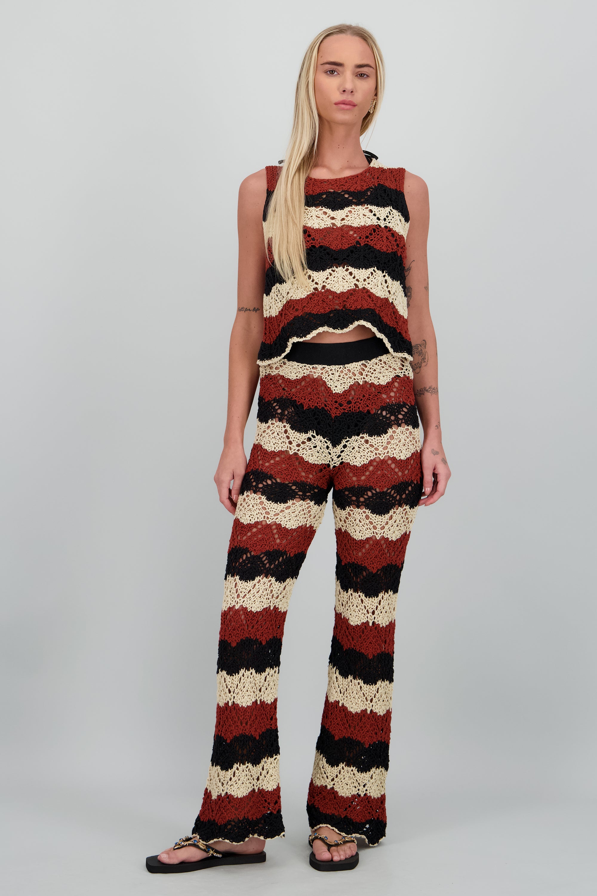 Flip flop aplicaciones del mar NEGRO