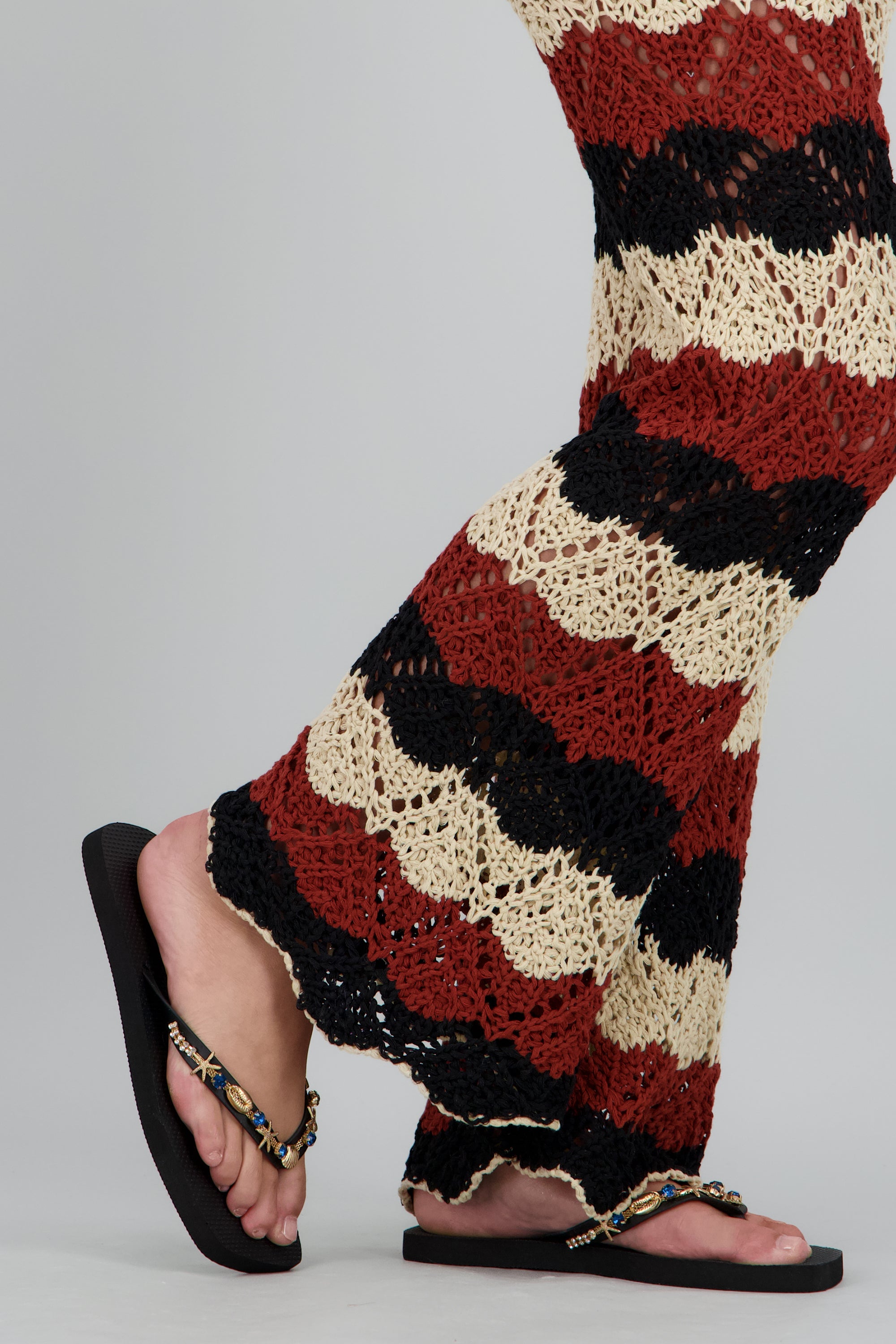 Flip flop aplicaciones del mar NEGRO