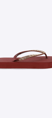 Flip flop chinela brillos largos