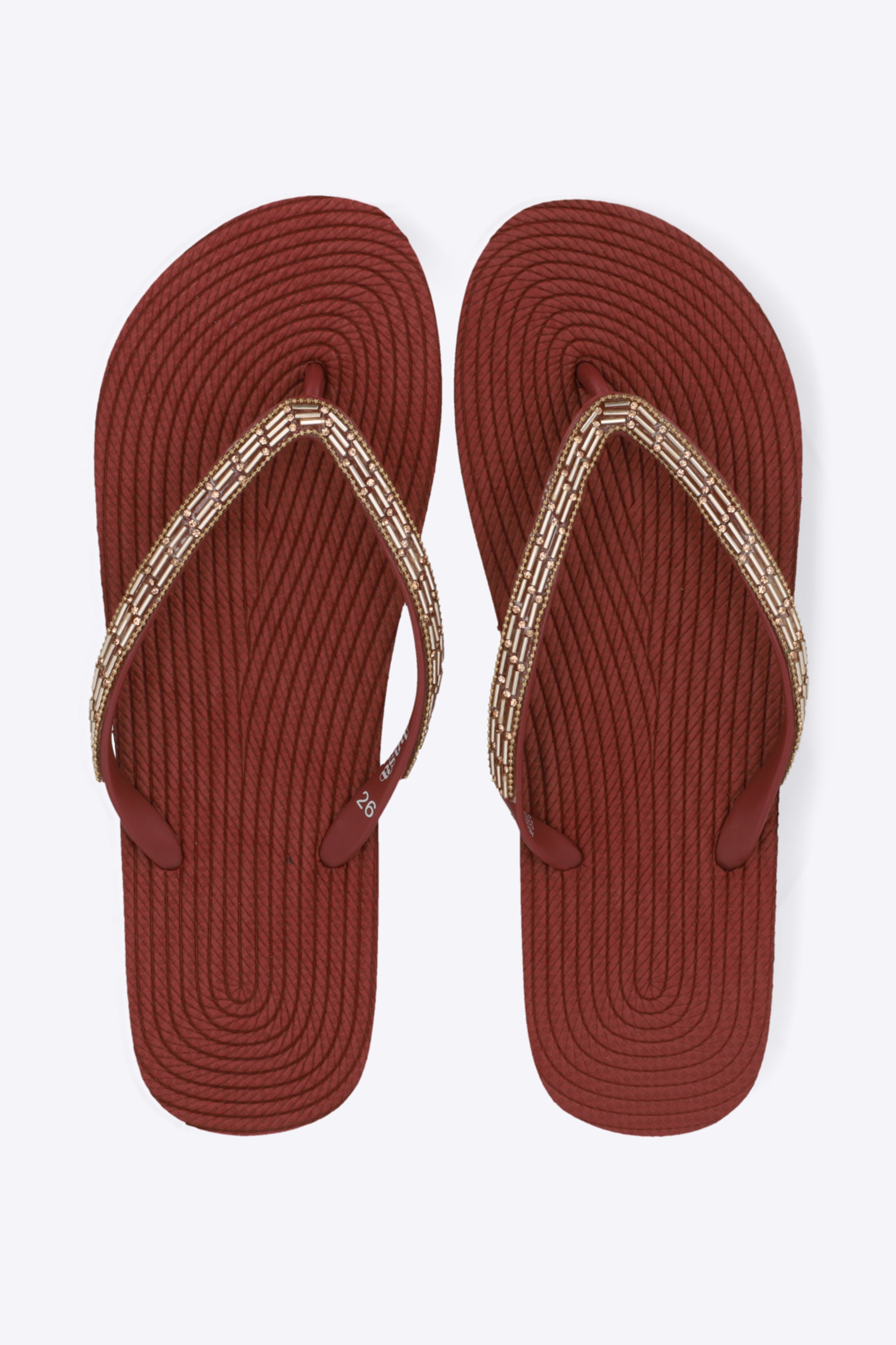 Flip flop chinela brillos largos