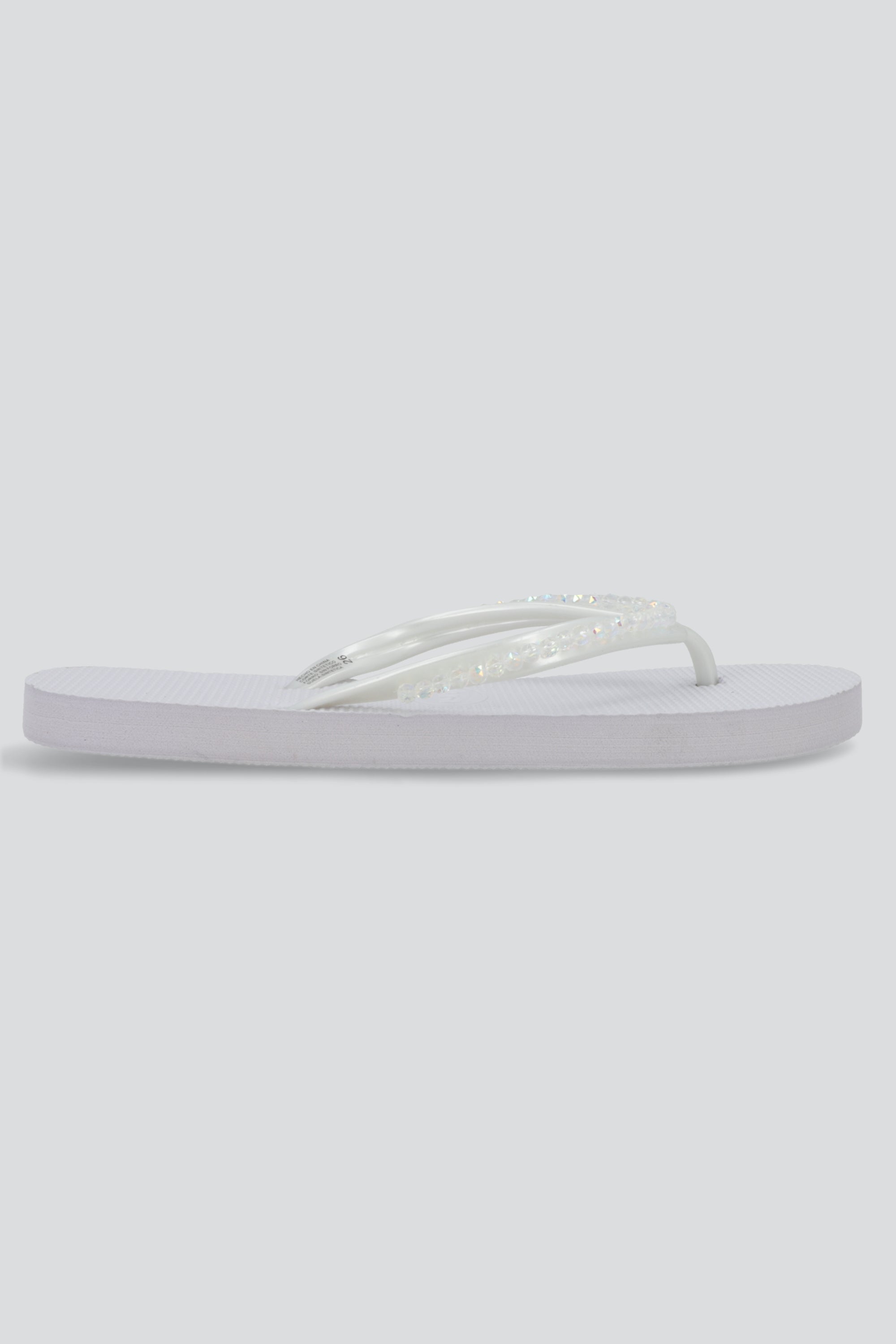 Flip flop gemas transparentes BLANCO