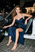 Vestido maxi detalle olan