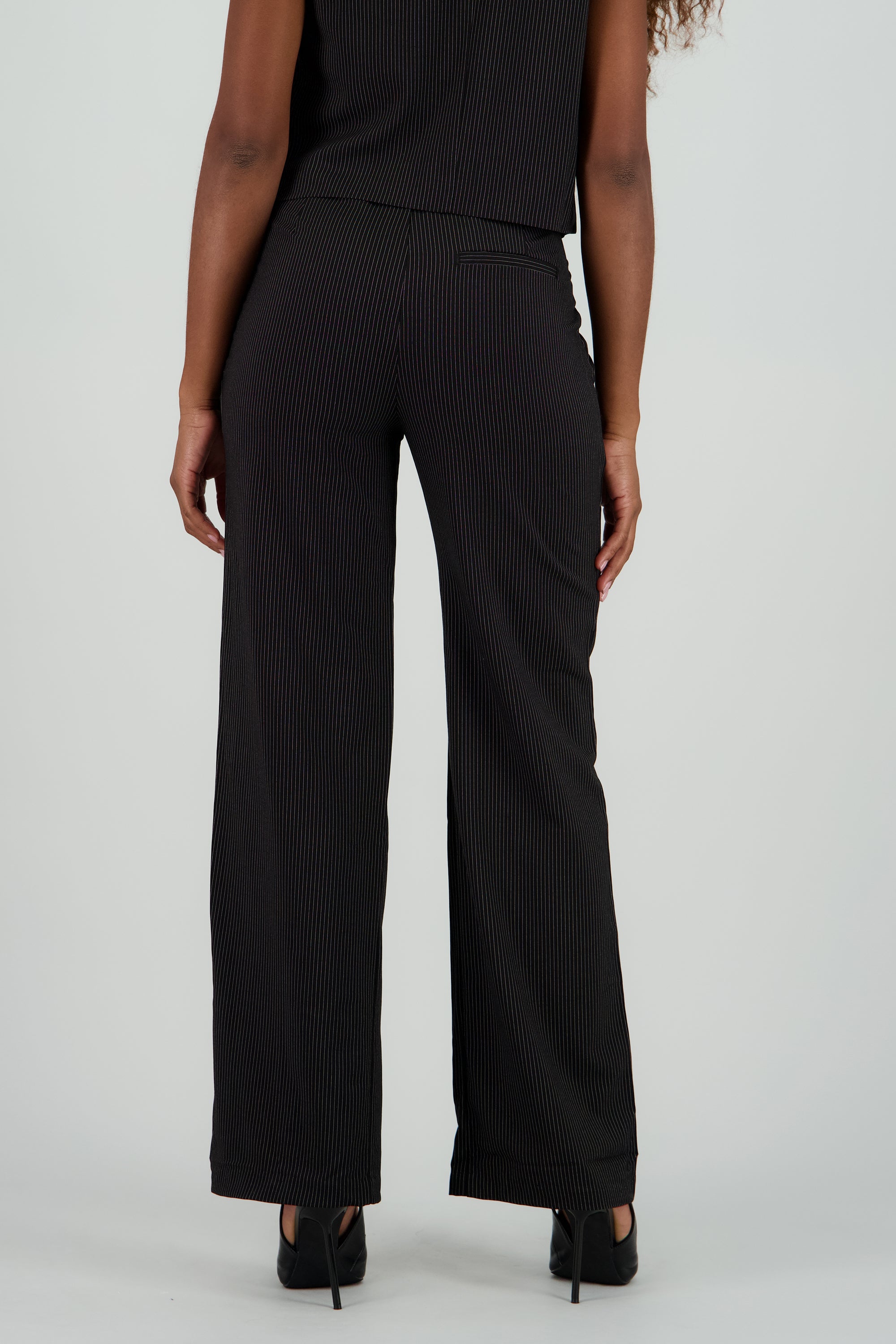 Pantalon sastreado detalle rayas NEGRO