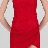Vestido mini strapless brillos