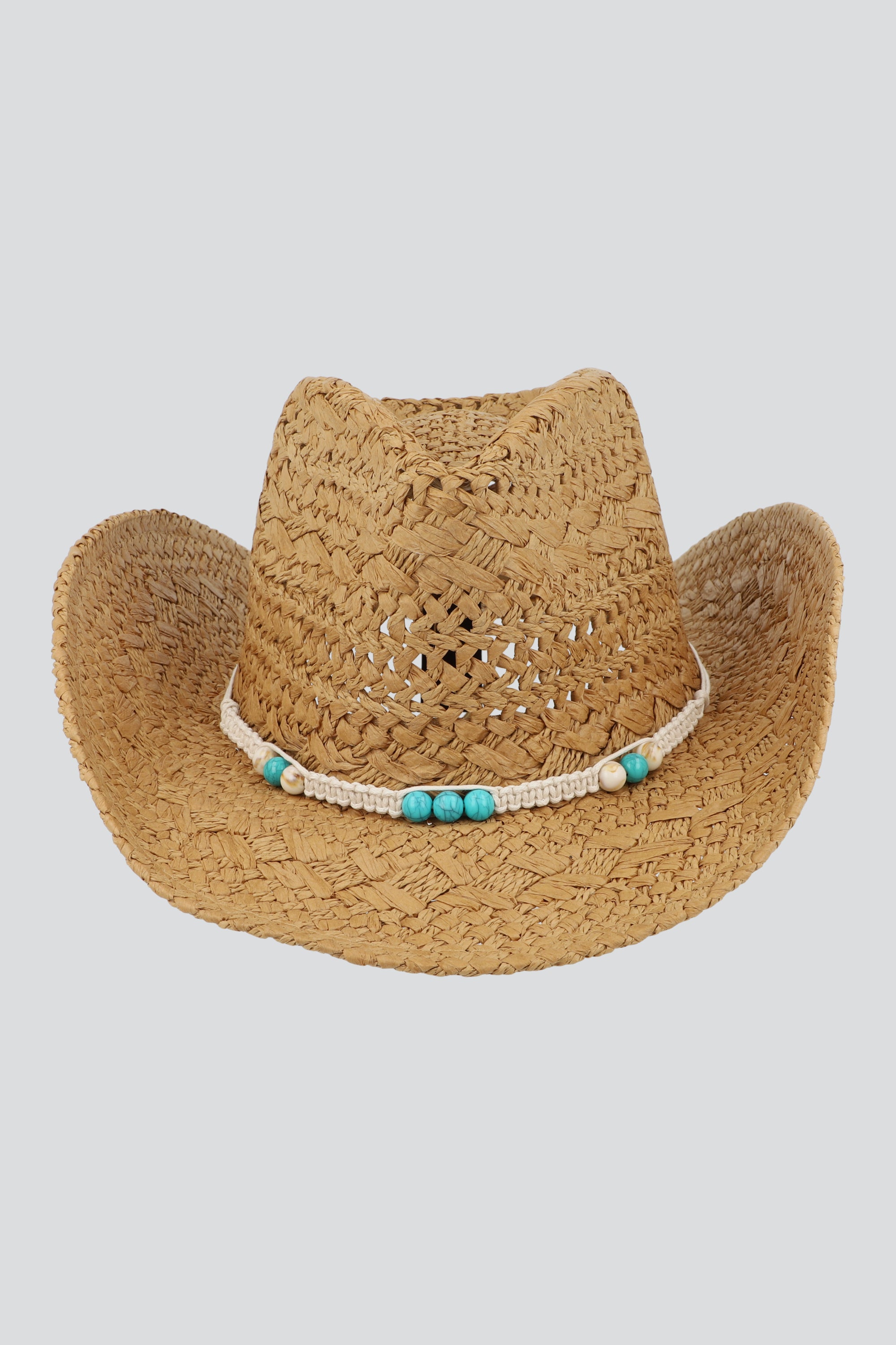 Sombrero calado conchas TAN