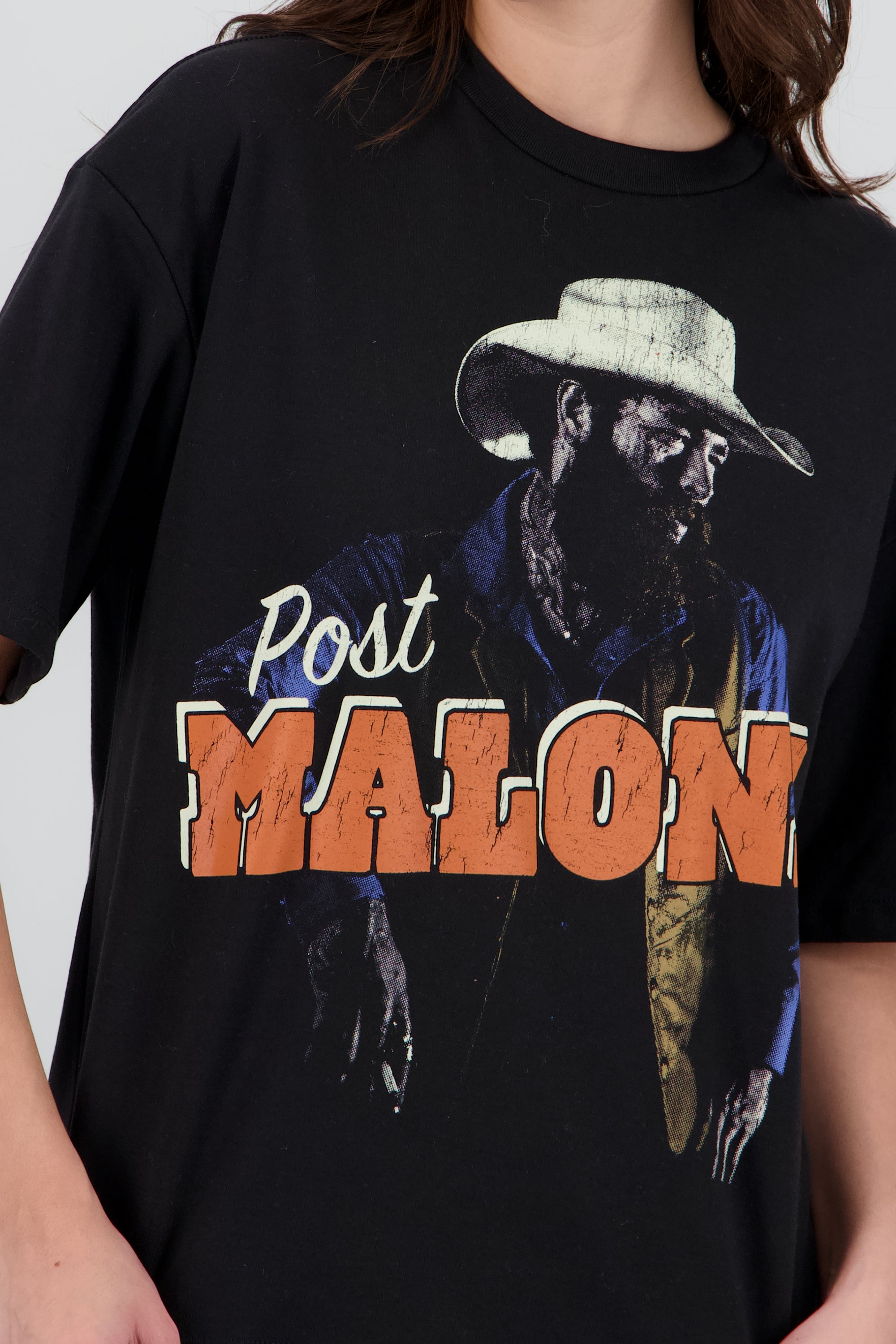 Playera post malone NEGRO
