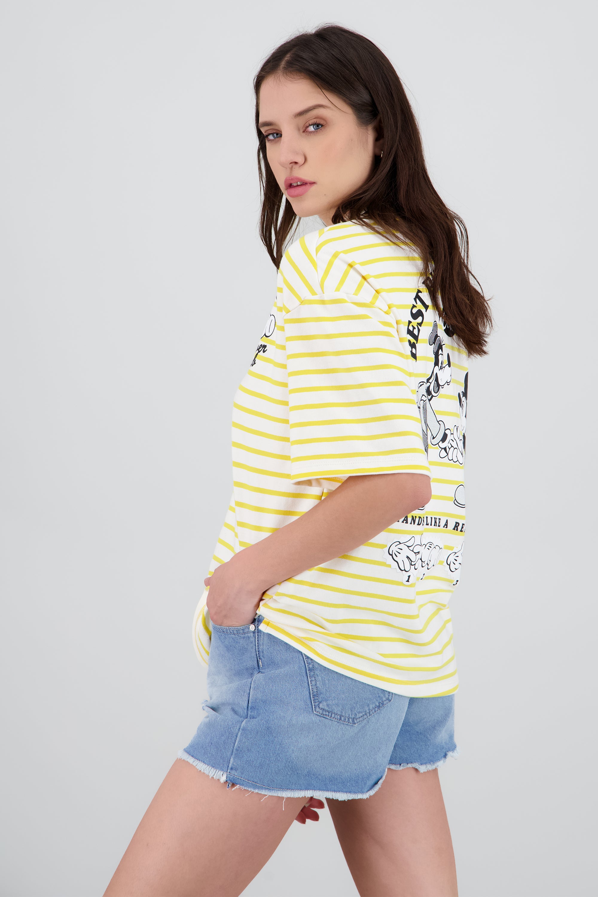 Polo mickey mouse rayas AMARILLO