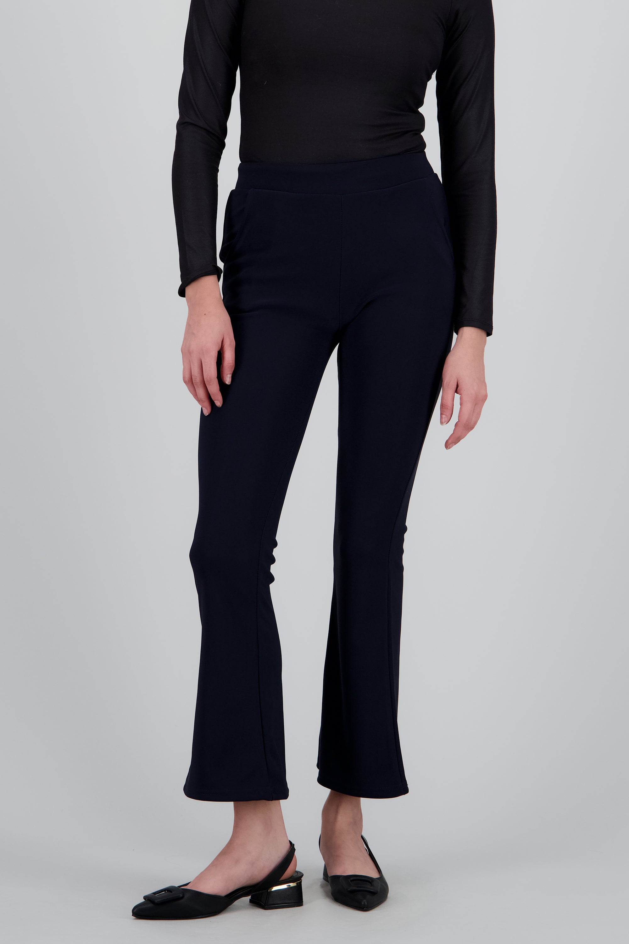 Pantalon liso flare MARINO
