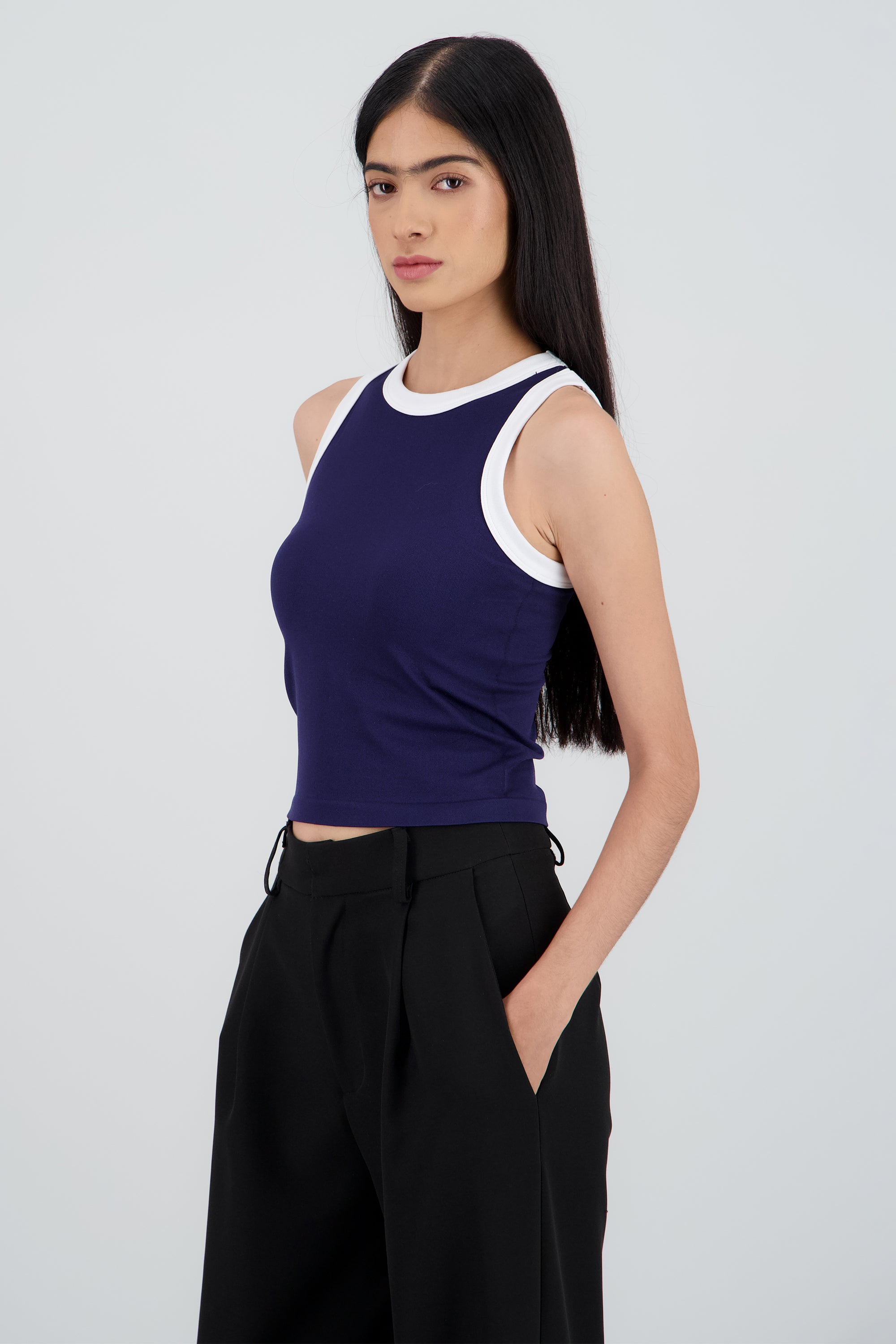 Tank top contraste MARINO COMBO