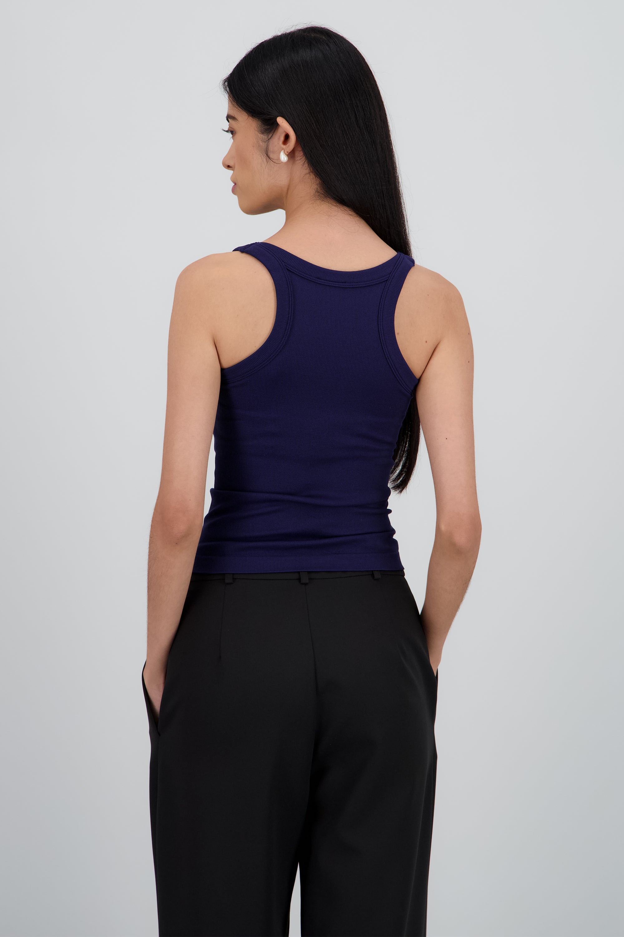 Tank top basica lisa MARINO