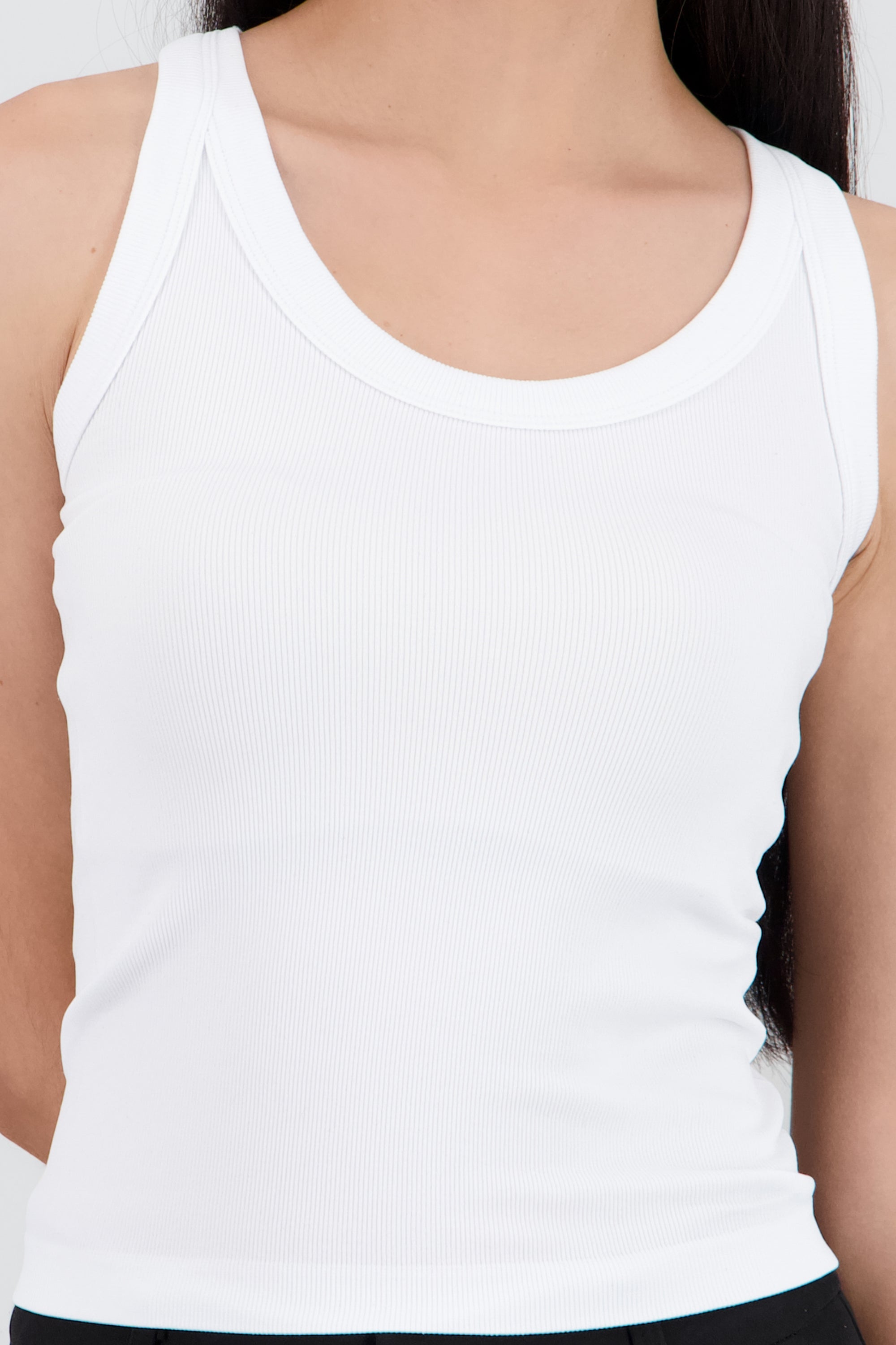 Tank top basica lisa BLANCO