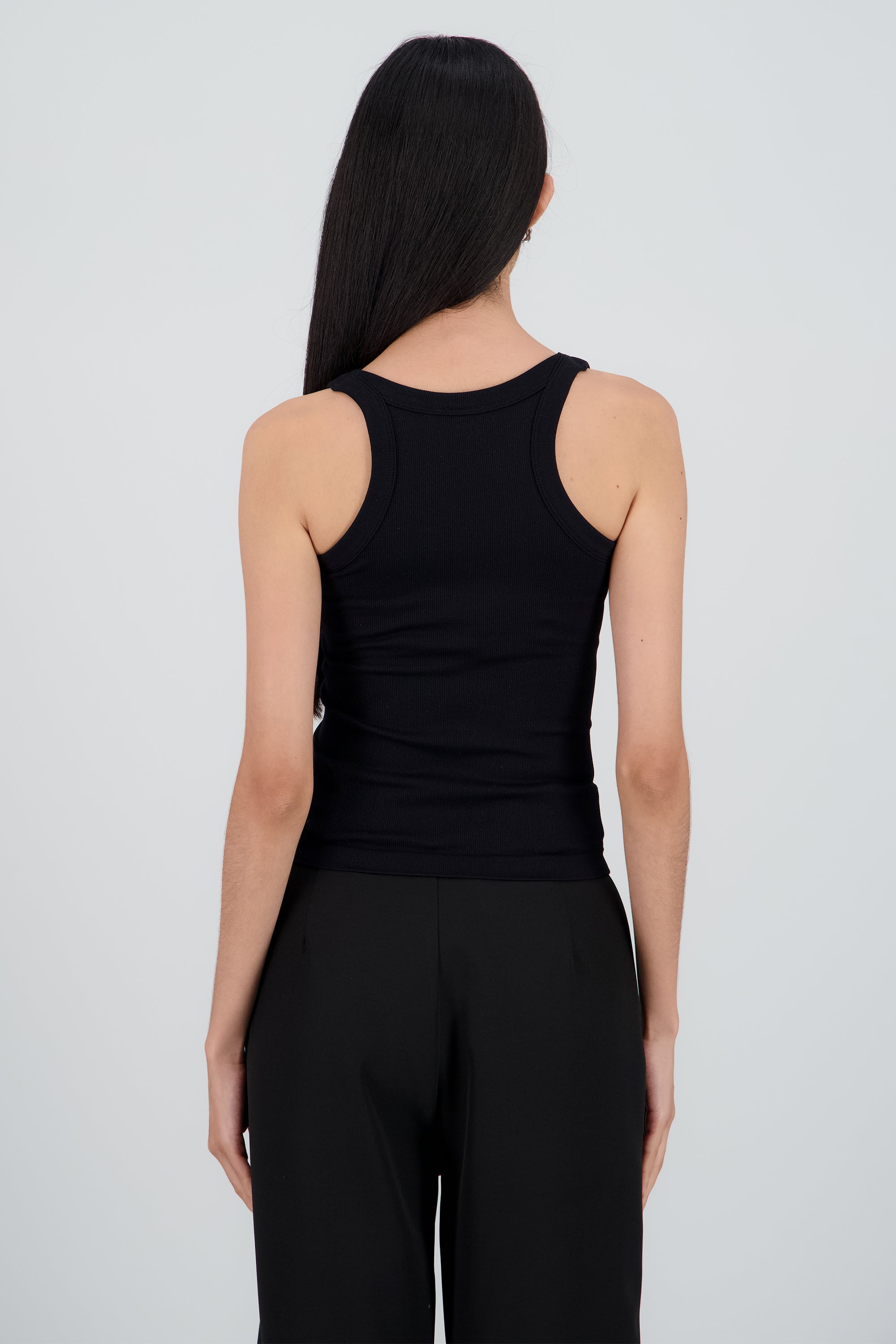 Tank top basica lisa NEGRO