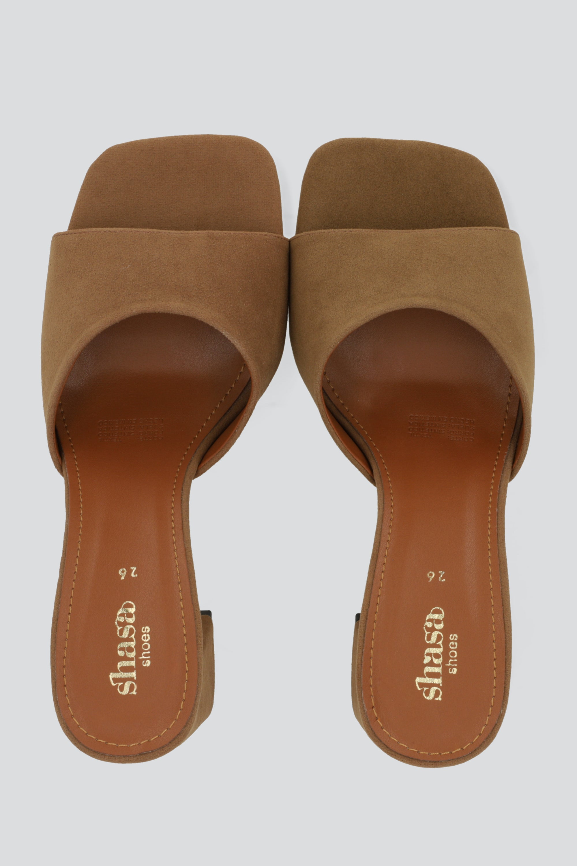 Mula gamuza tacon ancho CAMELLO