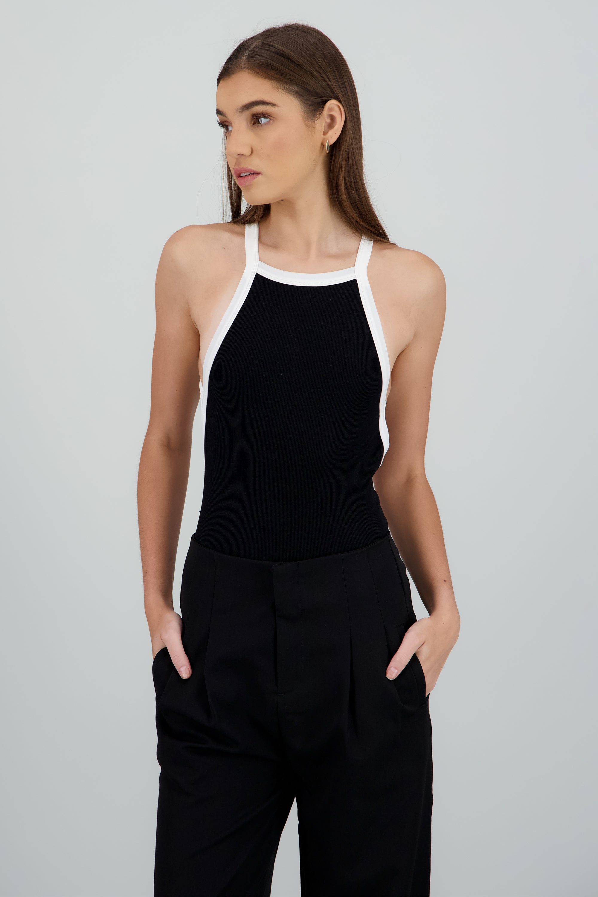 Bodysuit contraste NEGRO COMBO