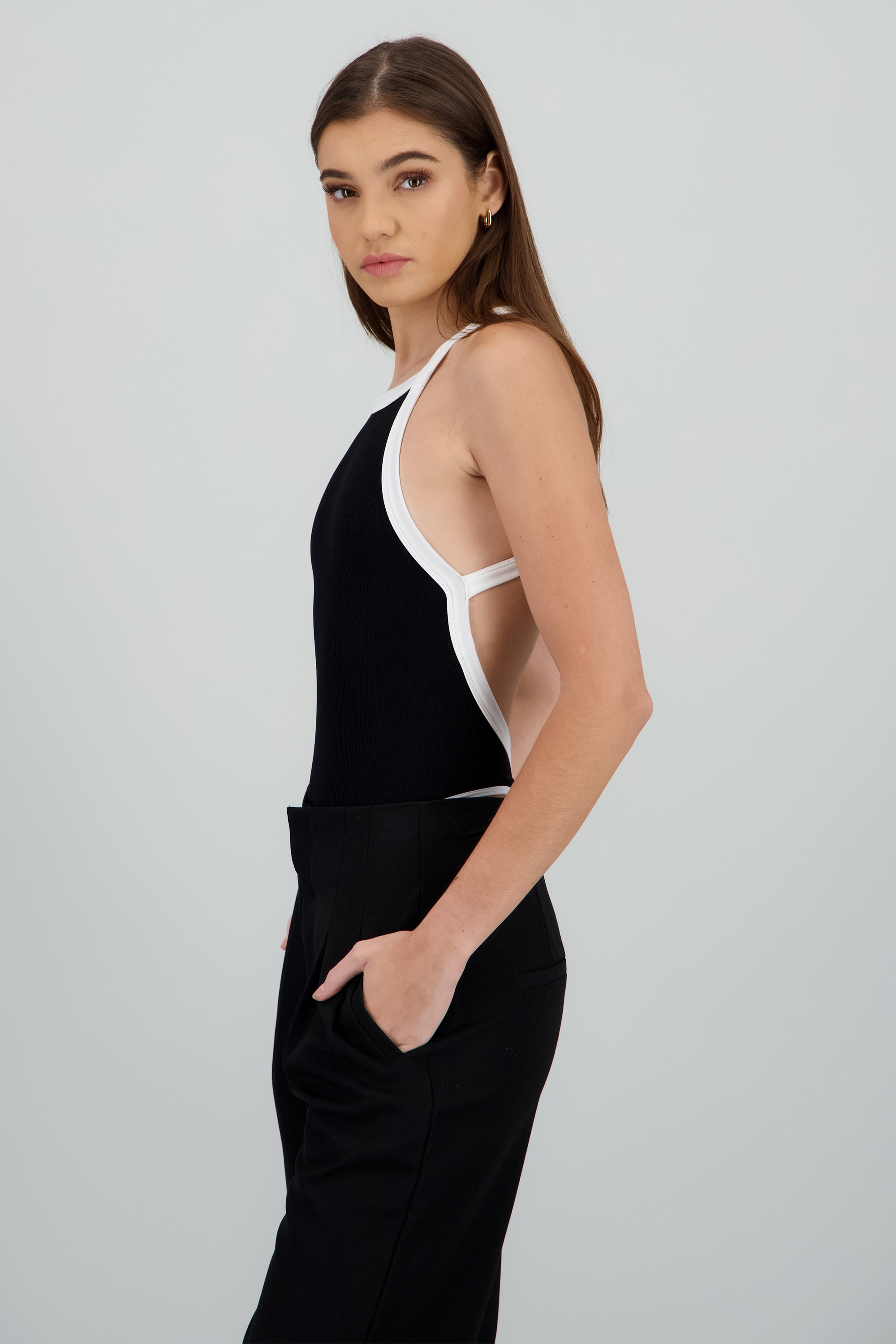 Bodysuit contraste NEGRO COMBO