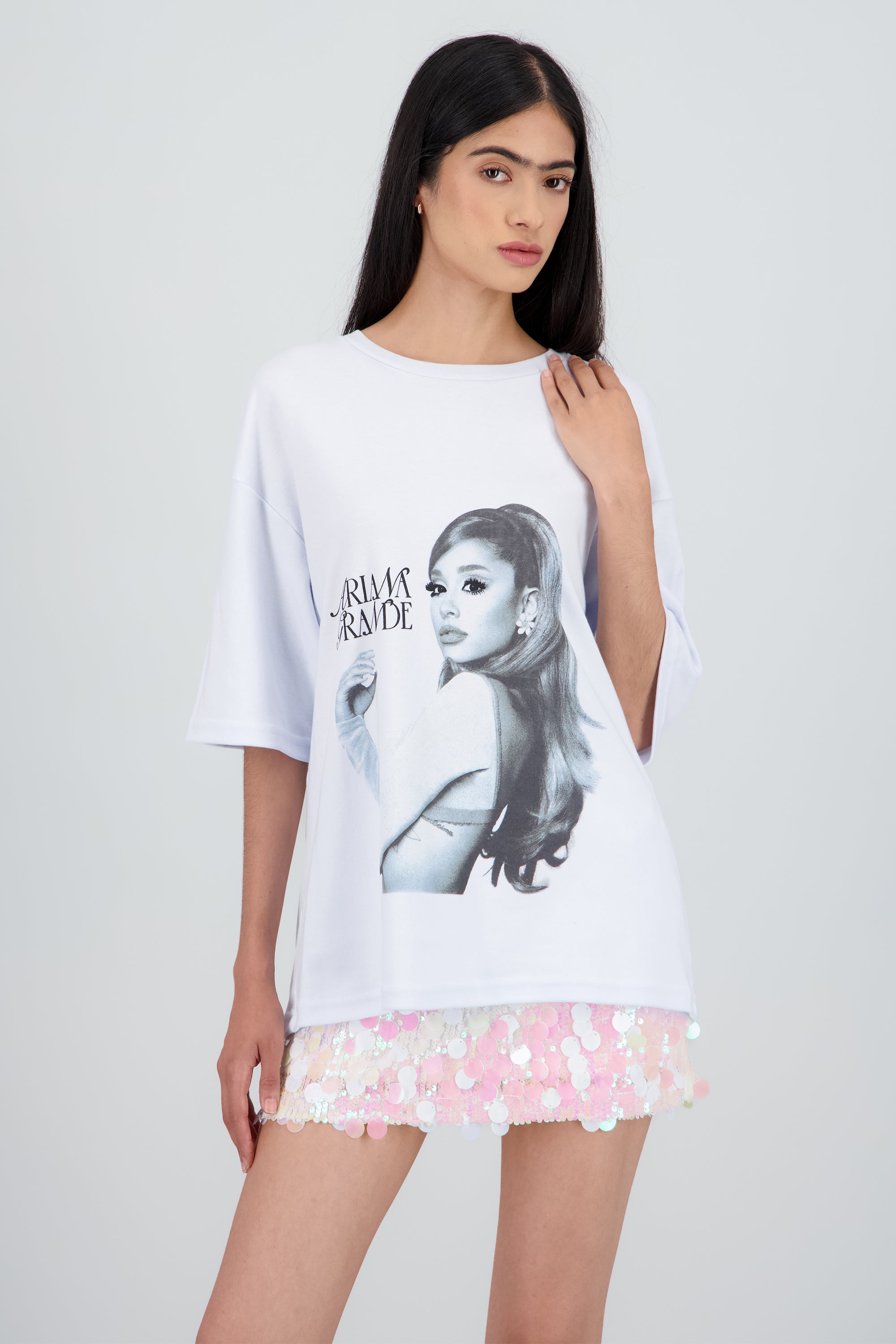 Playera Ariana Grande BLANCO