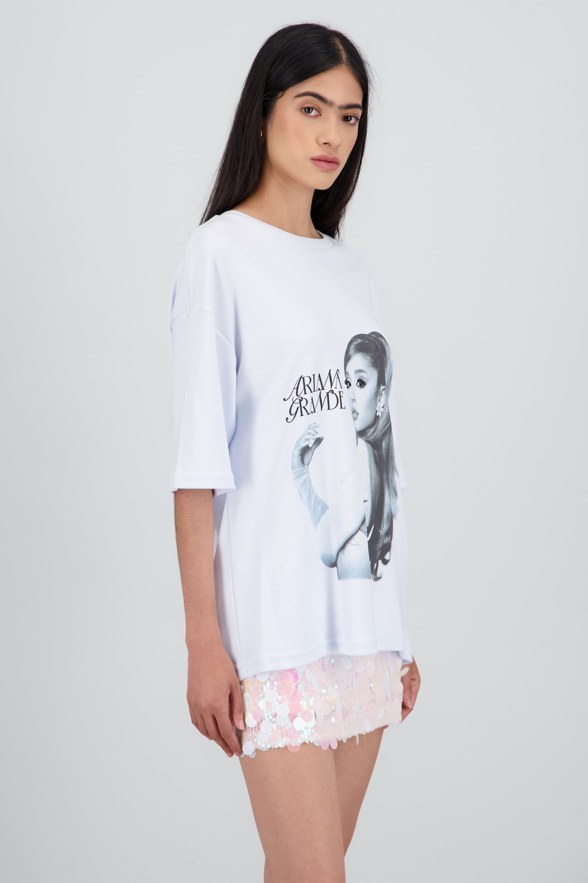 Playera Ariana Grande BLANCO