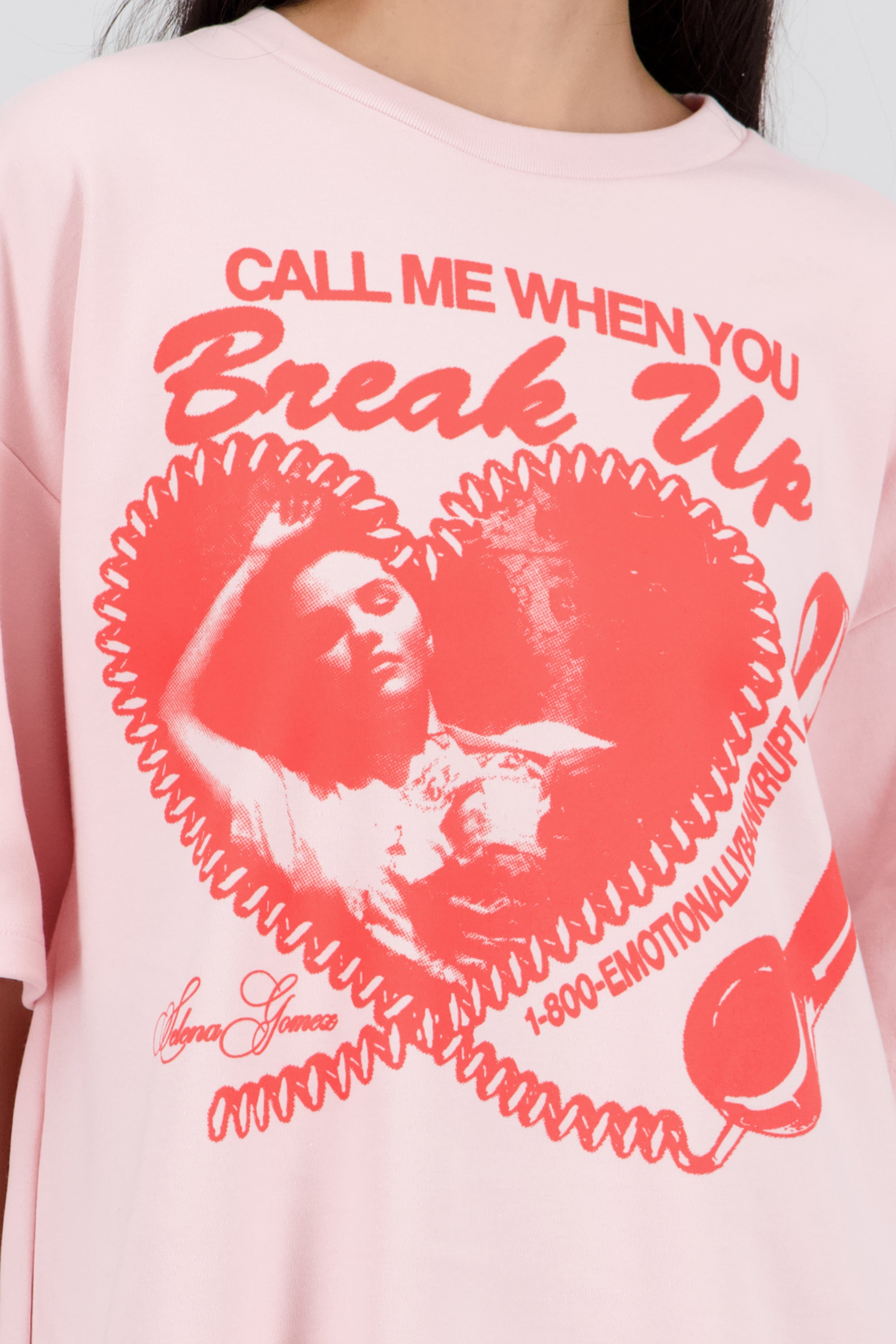 Playera Selena Gomez Call me when you break up ROSA
