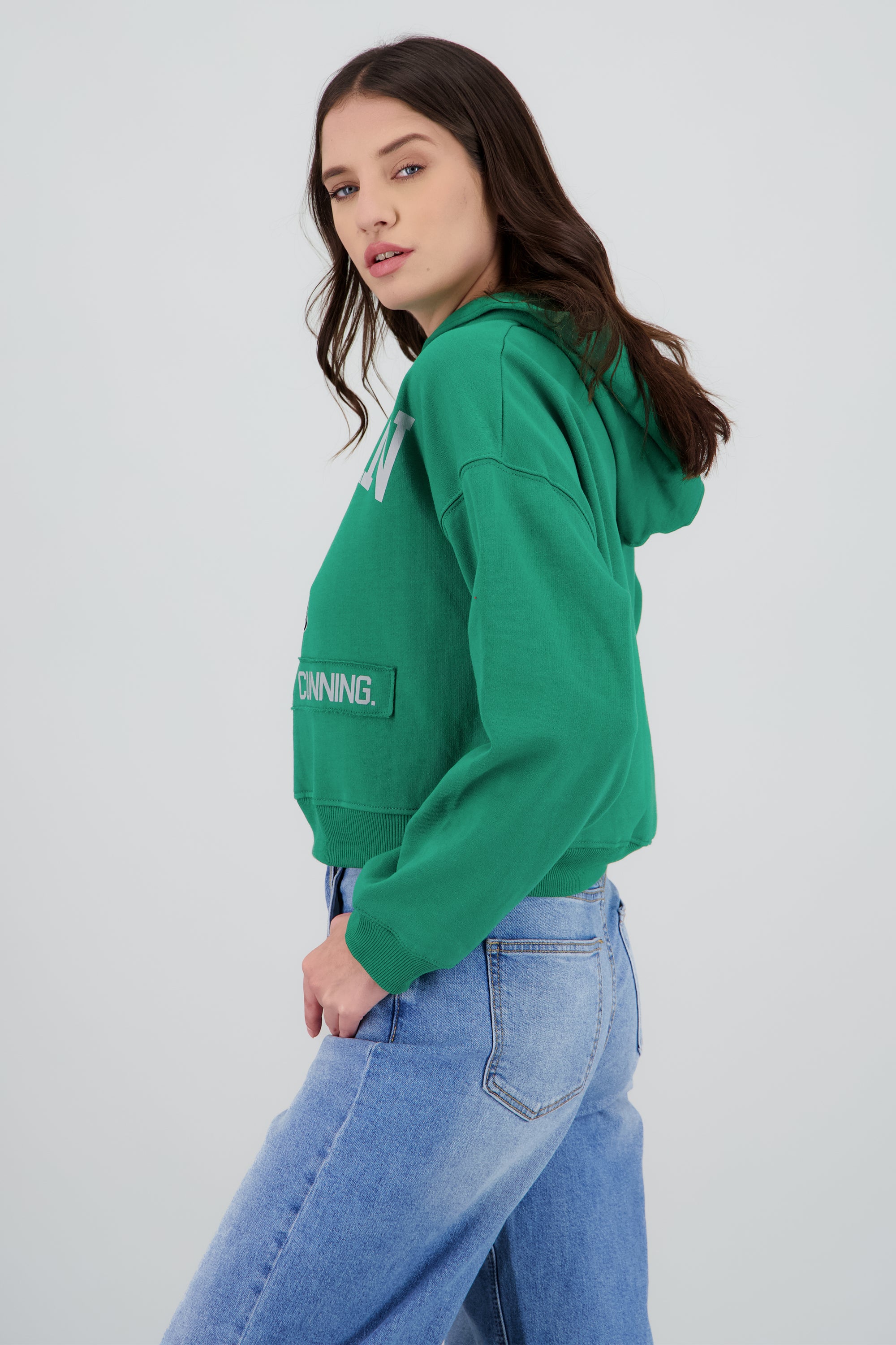 Sudadera Slytherin gorro VERDE BOTELLA