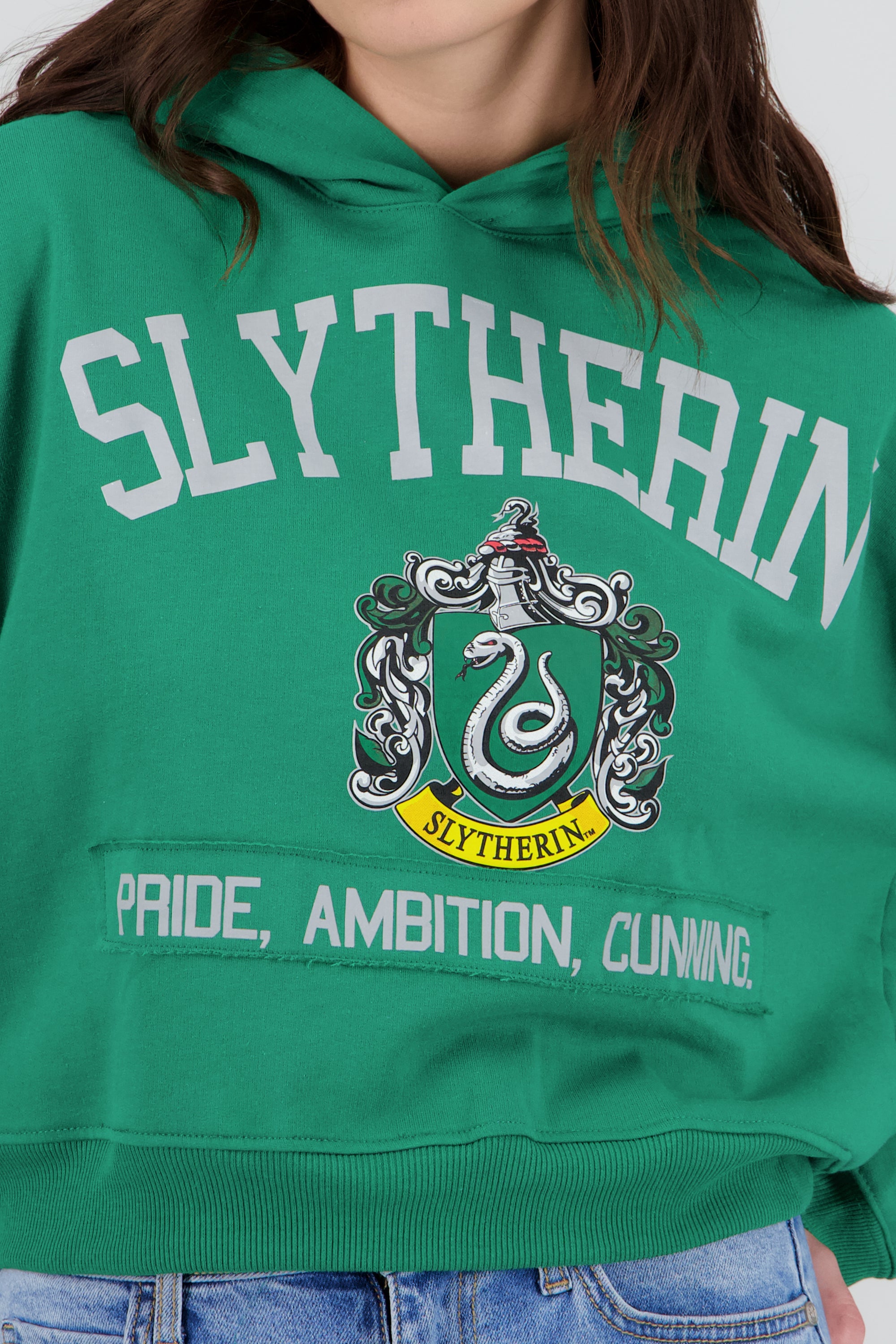 Sudadera Slytherin gorro VERDE BOTELLA