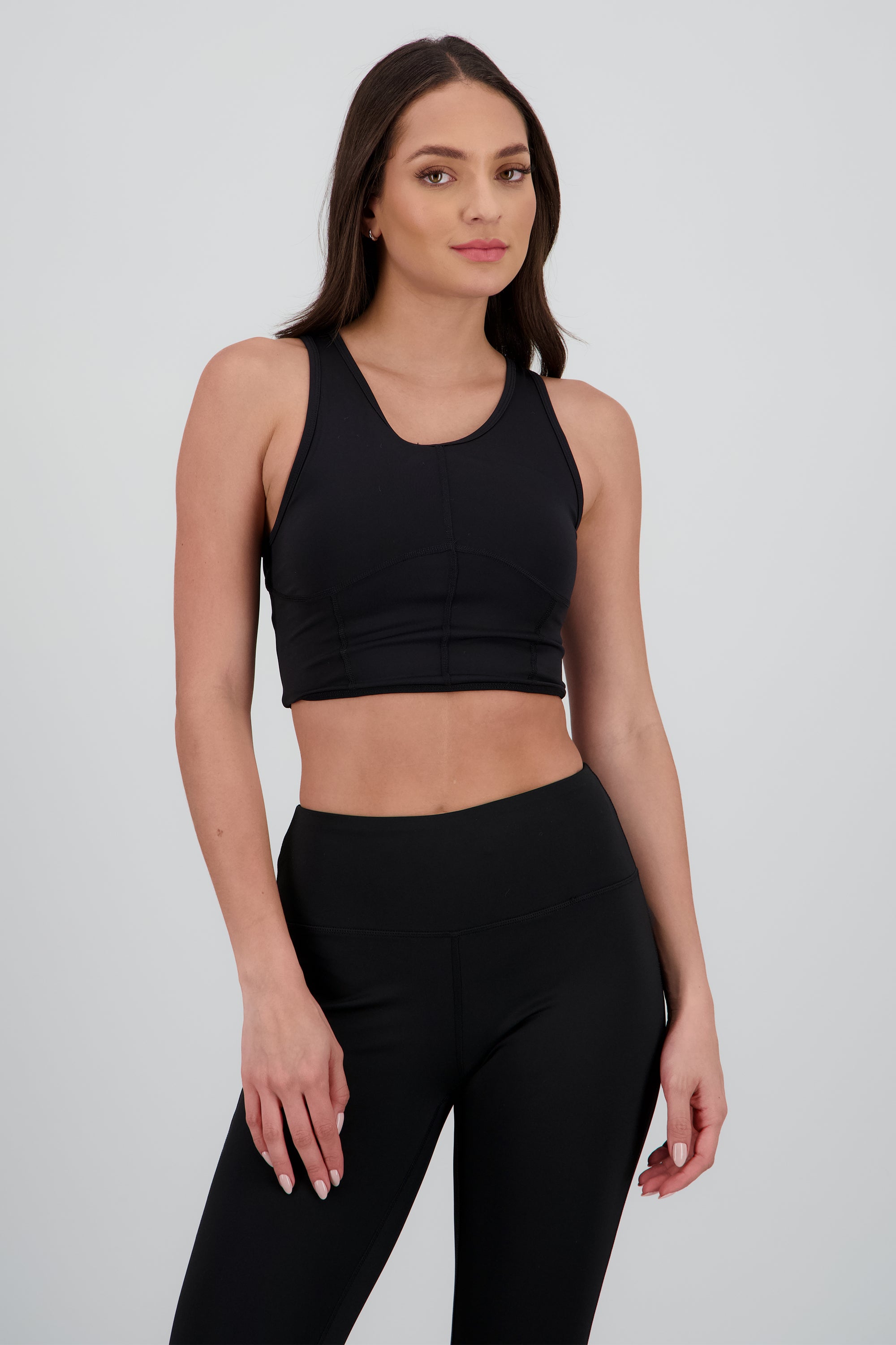 Top deportivo cortes NEGRO