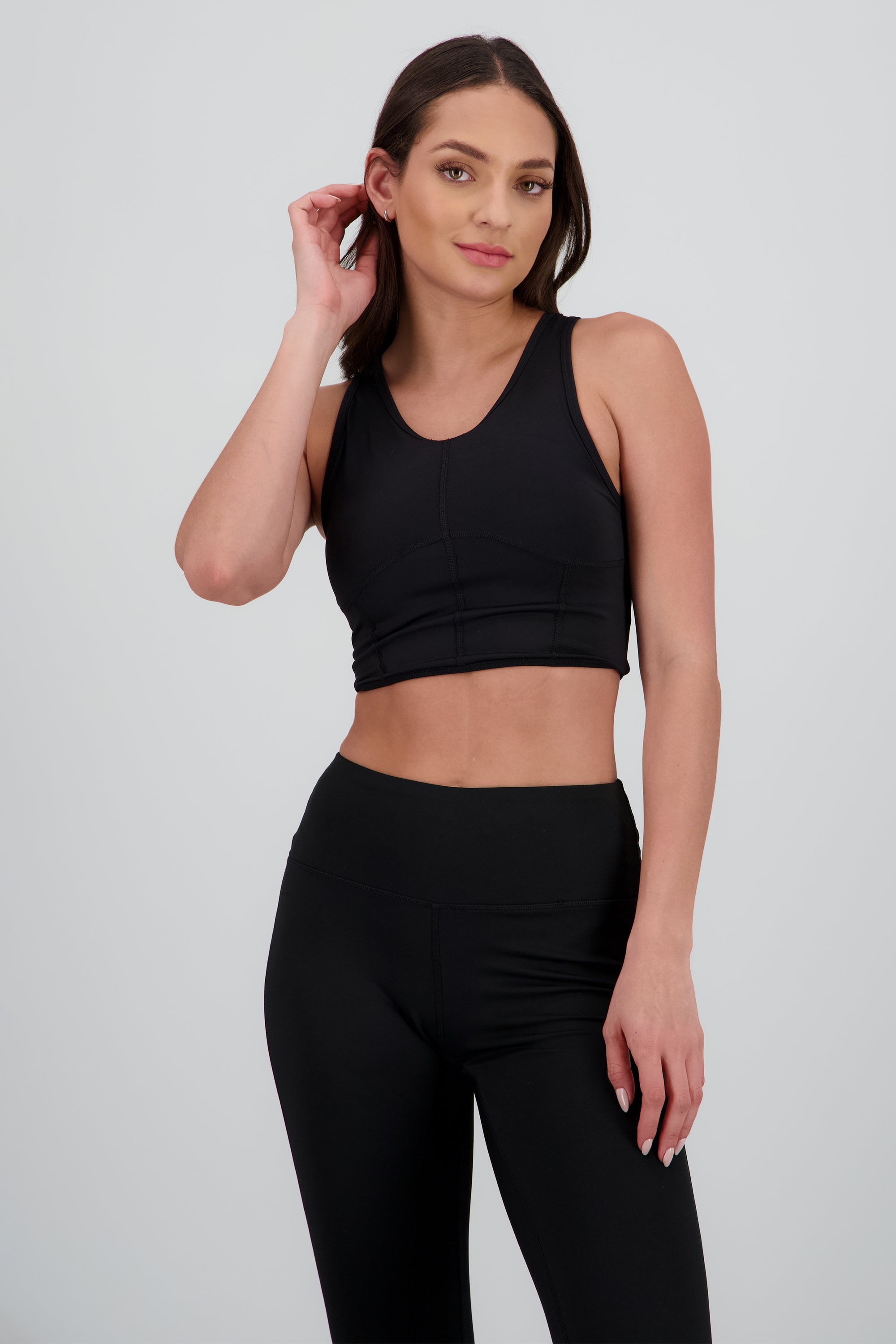 Top deportivo cortes NEGRO