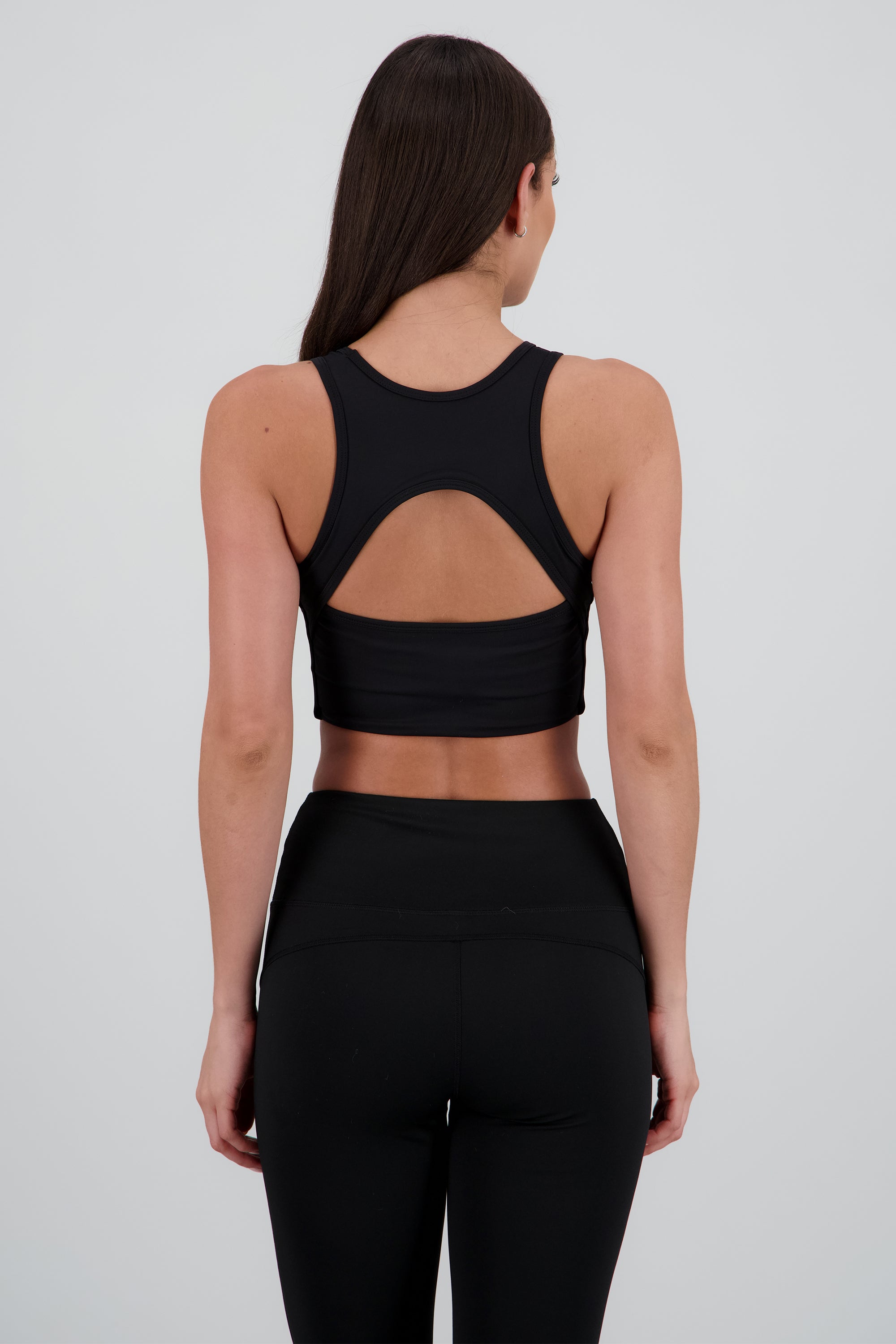 Top deportivo cortes NEGRO